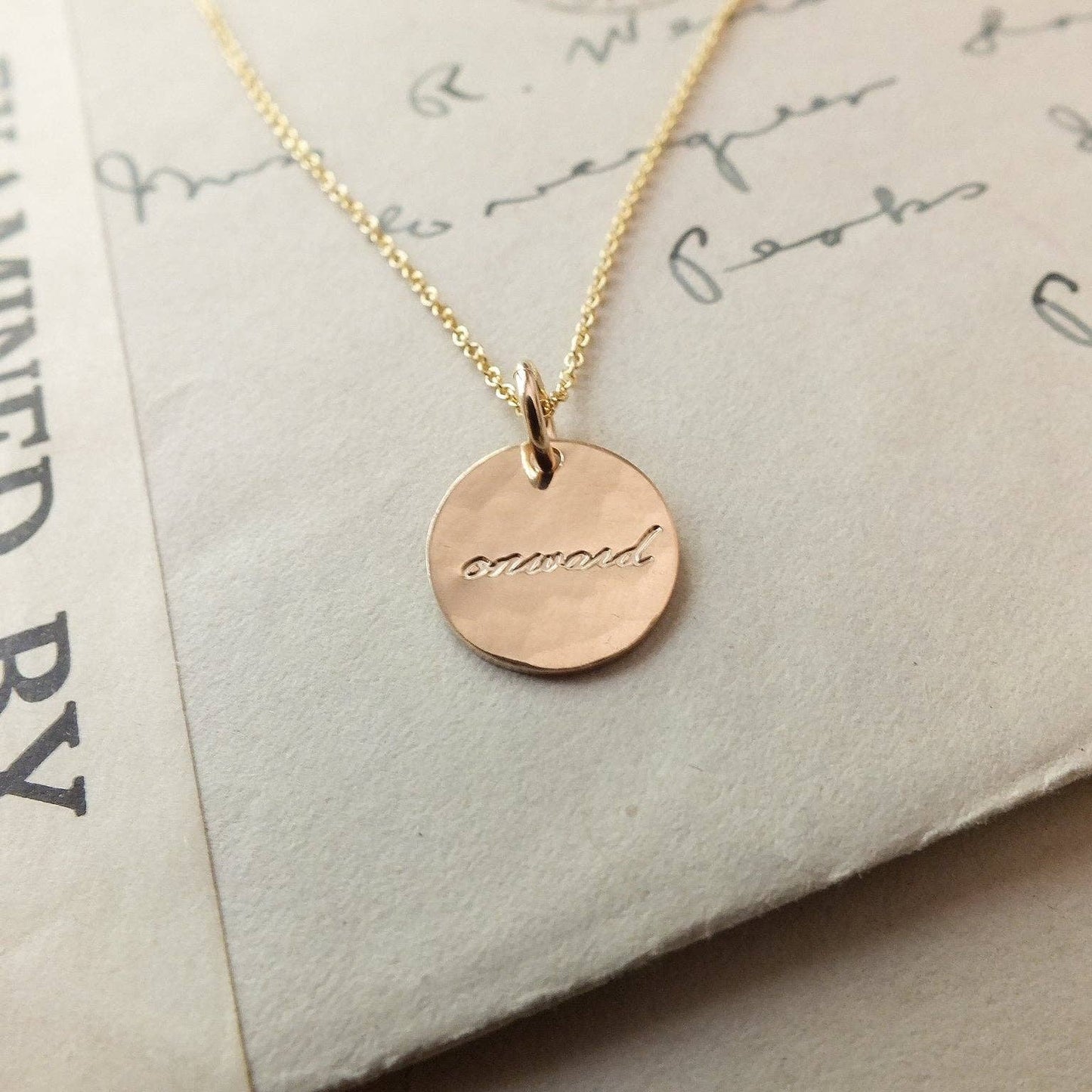 Onward Necklace: Gold Fill