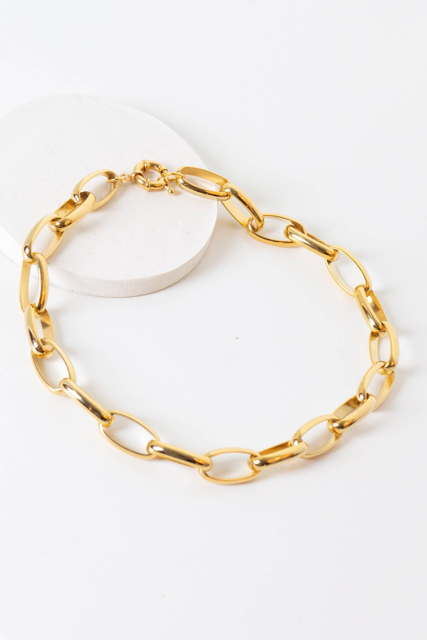 Peter and June - Pretty in Link 24K Gold Plated Necklace