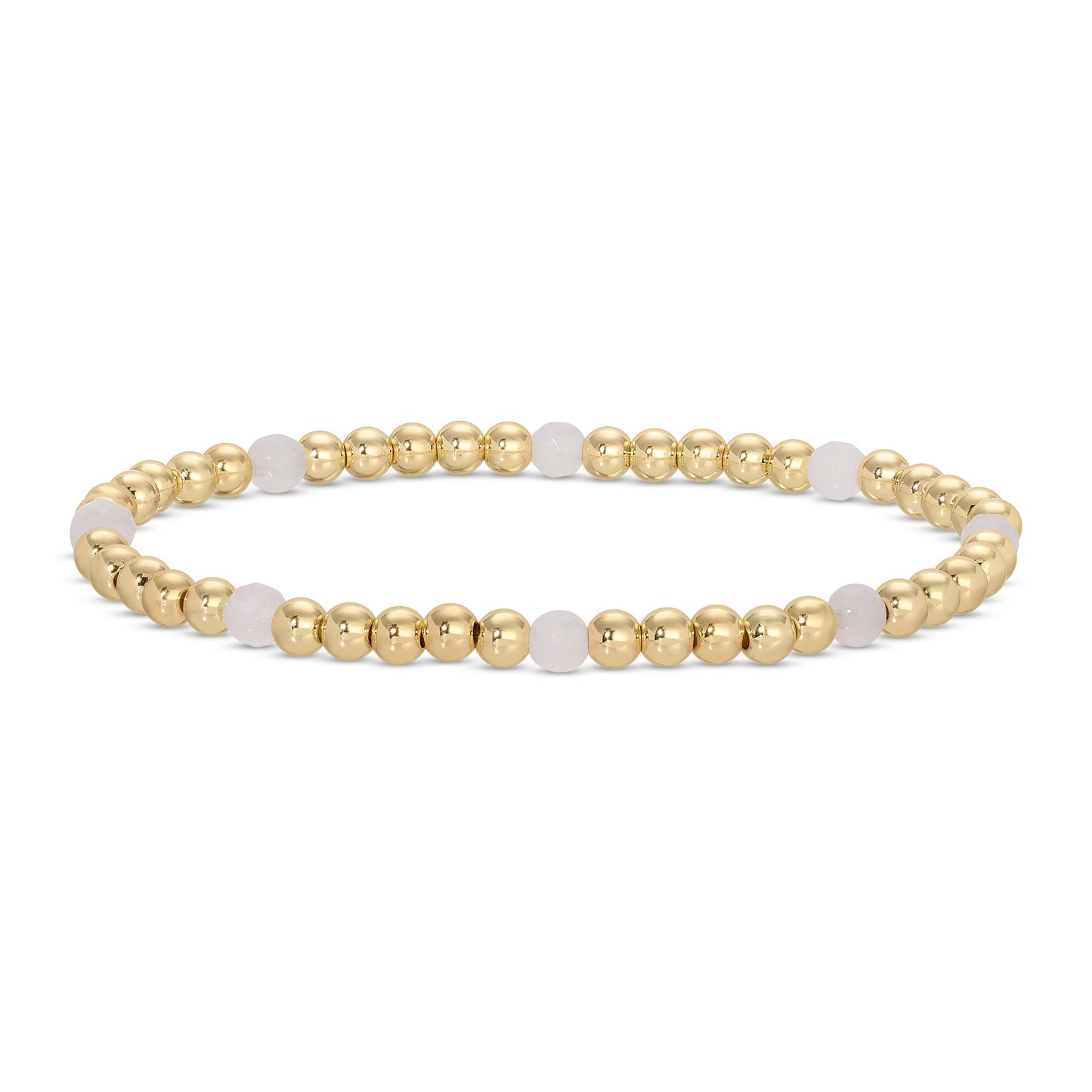 Splendid Iris - Stretch Beaded Bracelets with stone accents