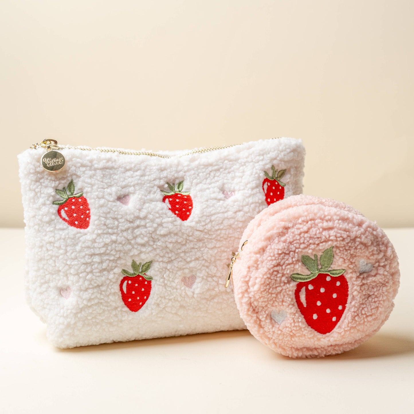 The Darling Effect - Teddy Pouch-Strawberry Fields