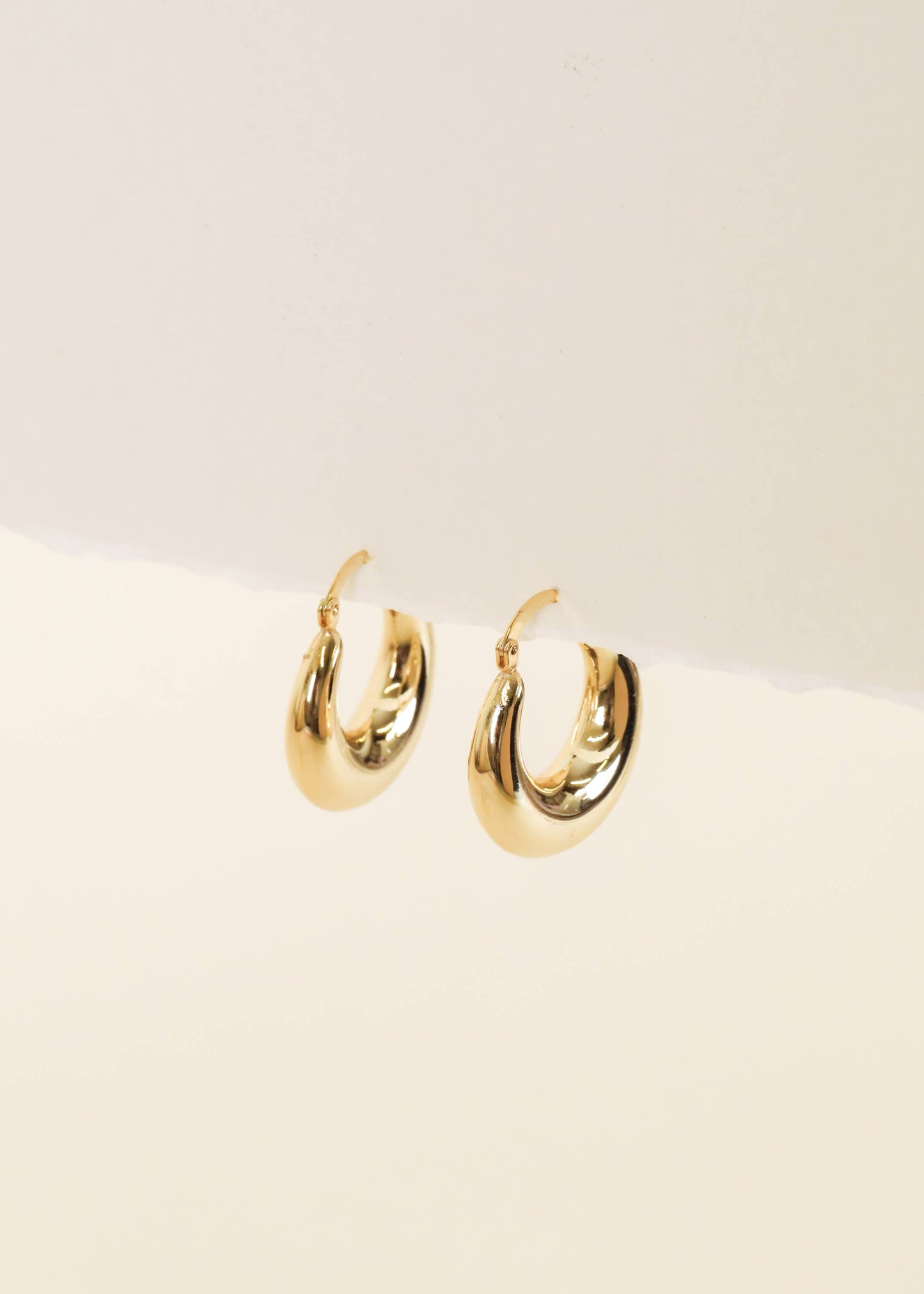 JaxKelly - Gold Hoop - Sculptural Wide - Earrings