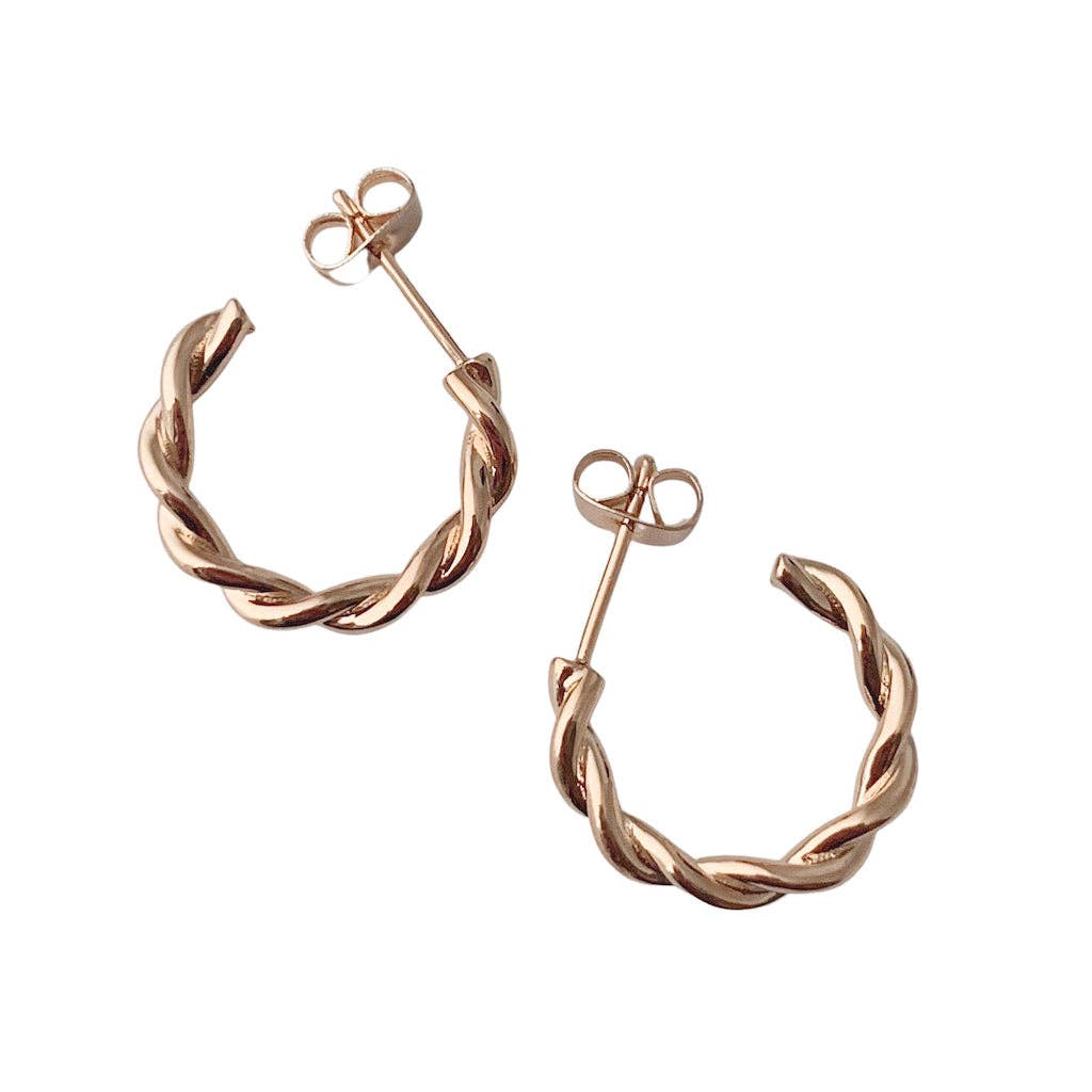 Honeycat Jewelry - Thick Twist Hoops