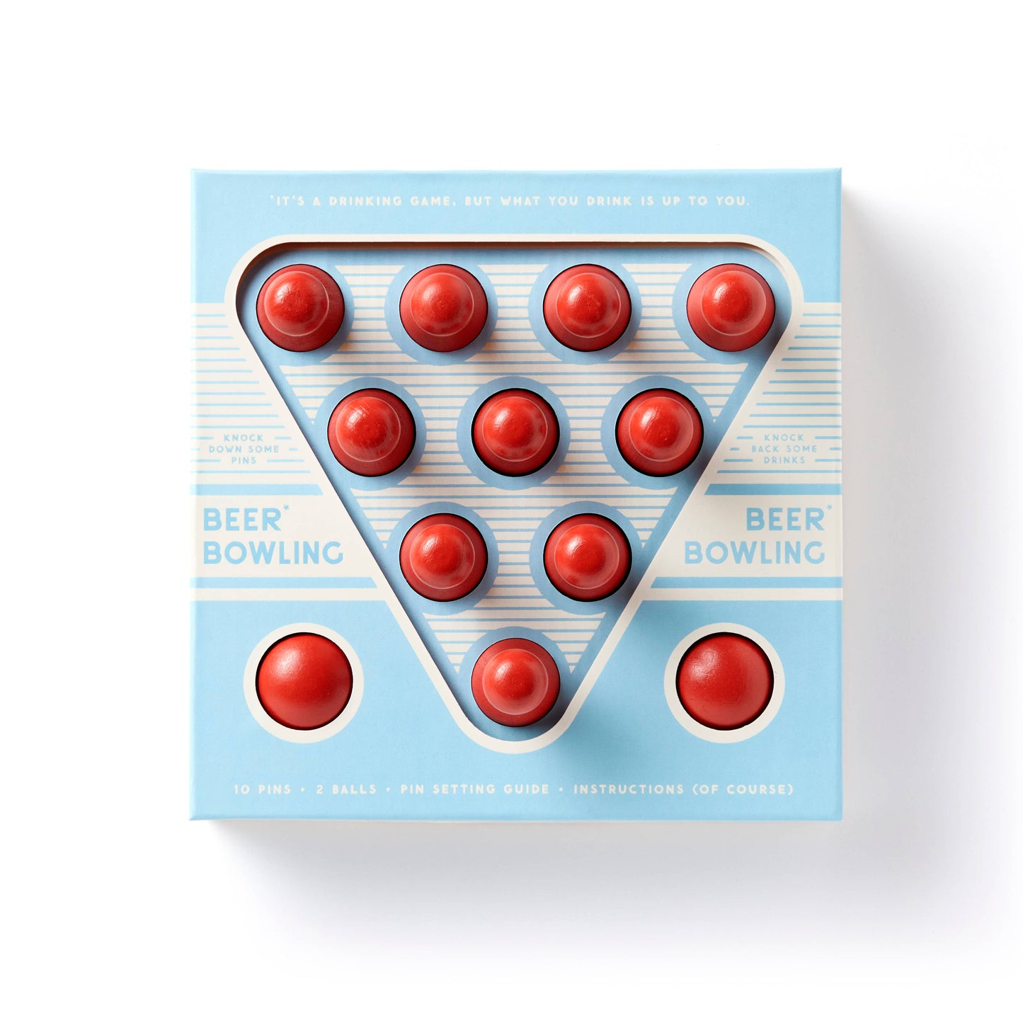 Brass Monkey - Beer Bowling Drinking Game Set