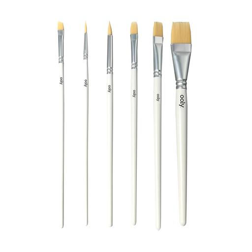 OOLY - Chroma Blends Watercolor Paint Brushes - Set of 6