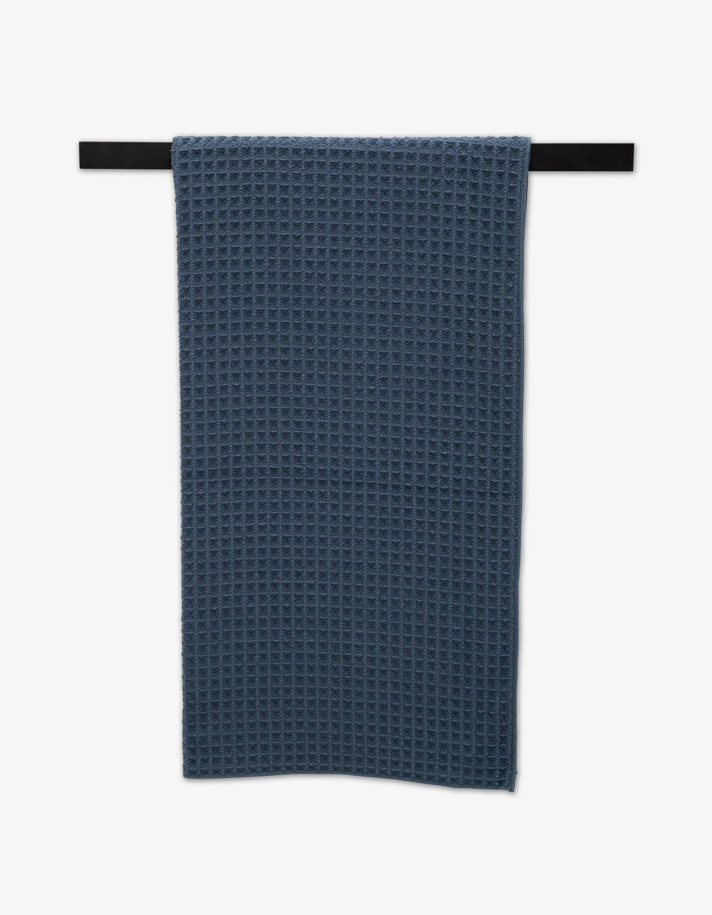 Geometry - Midnight Blue Waffle Bath Towel