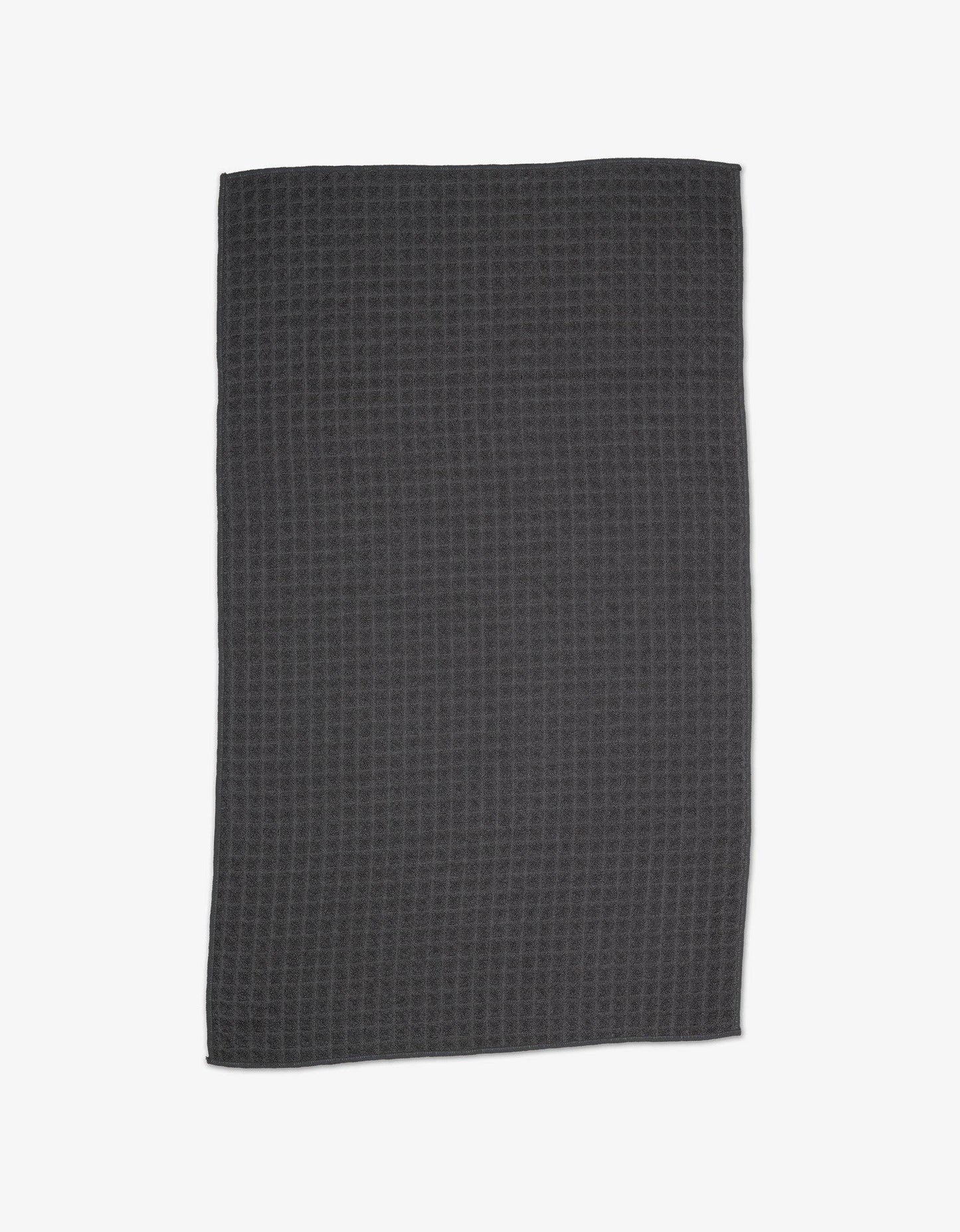 Geometry - Charcoal Waffle Hand Towel