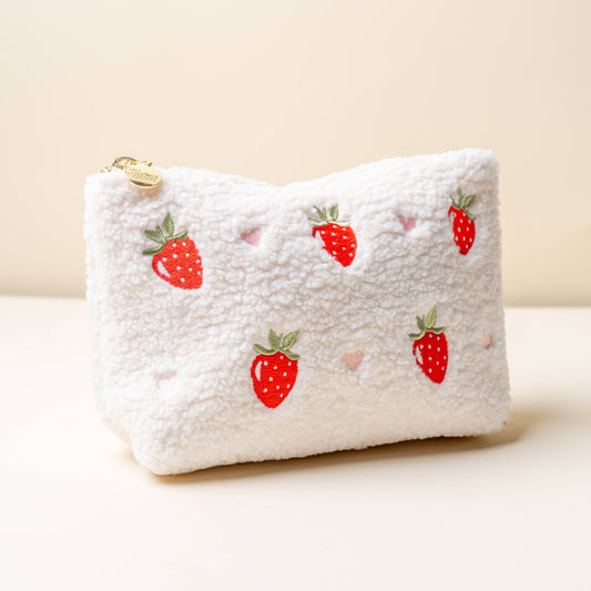 The Darling Effect - Teddy Pouch-Strawberry Fields