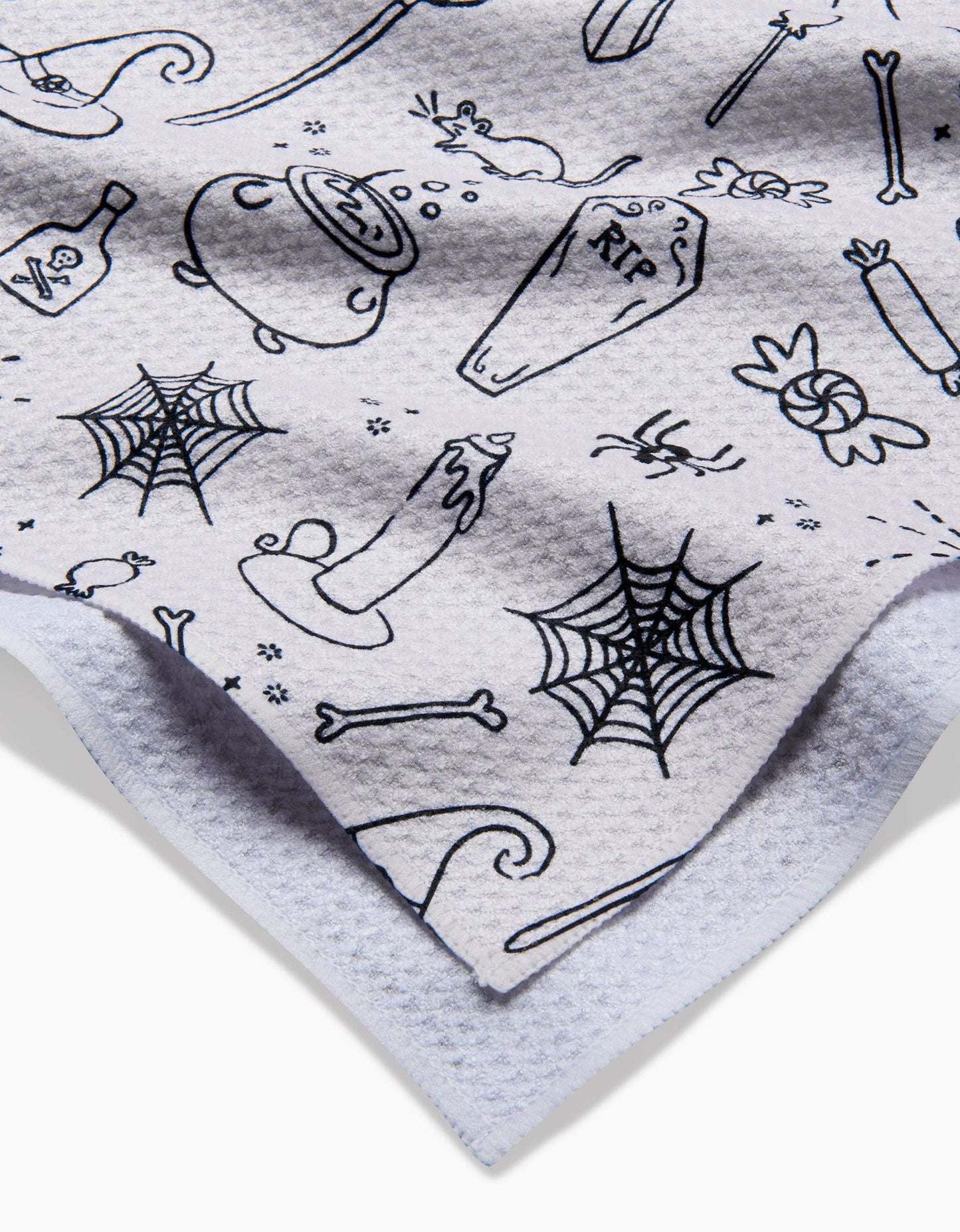 Geometry - Halloween Magic White Tea Towel