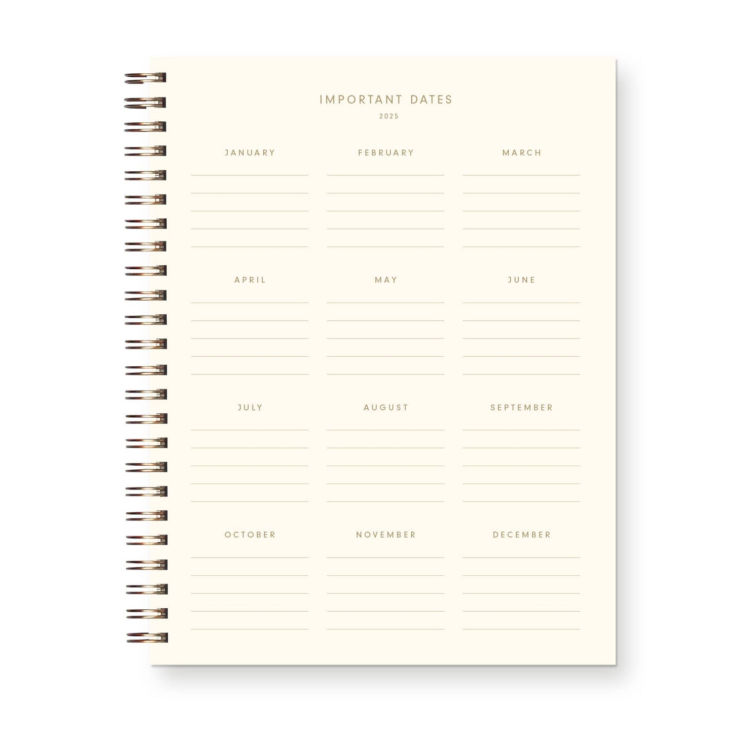 Ruff House Print Shop - 2025 Retro Dated Weekly Planner : Calendar Year