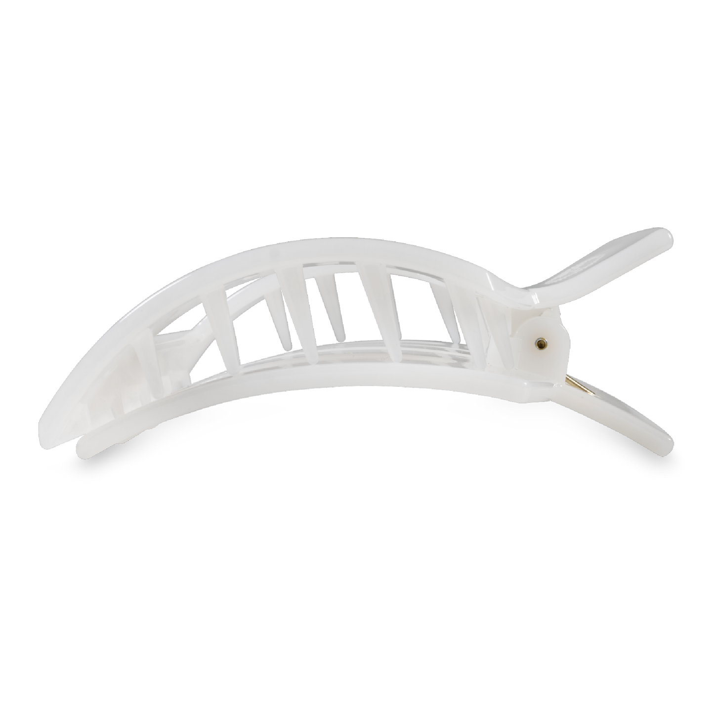 TELETIES - Coconut White Large Flat Square Clip