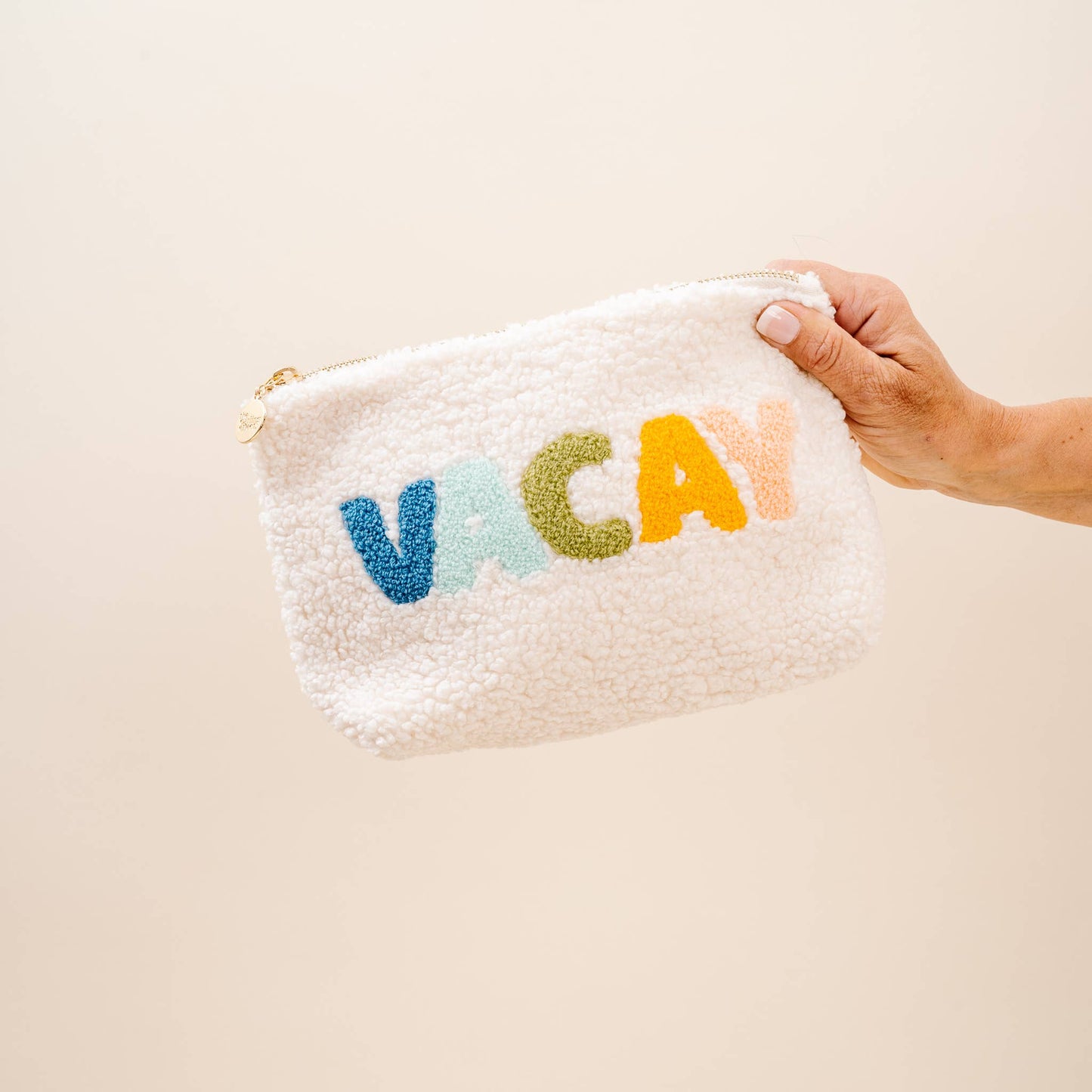 The Darling Effect - Cream Teddy Pouch - Vacay