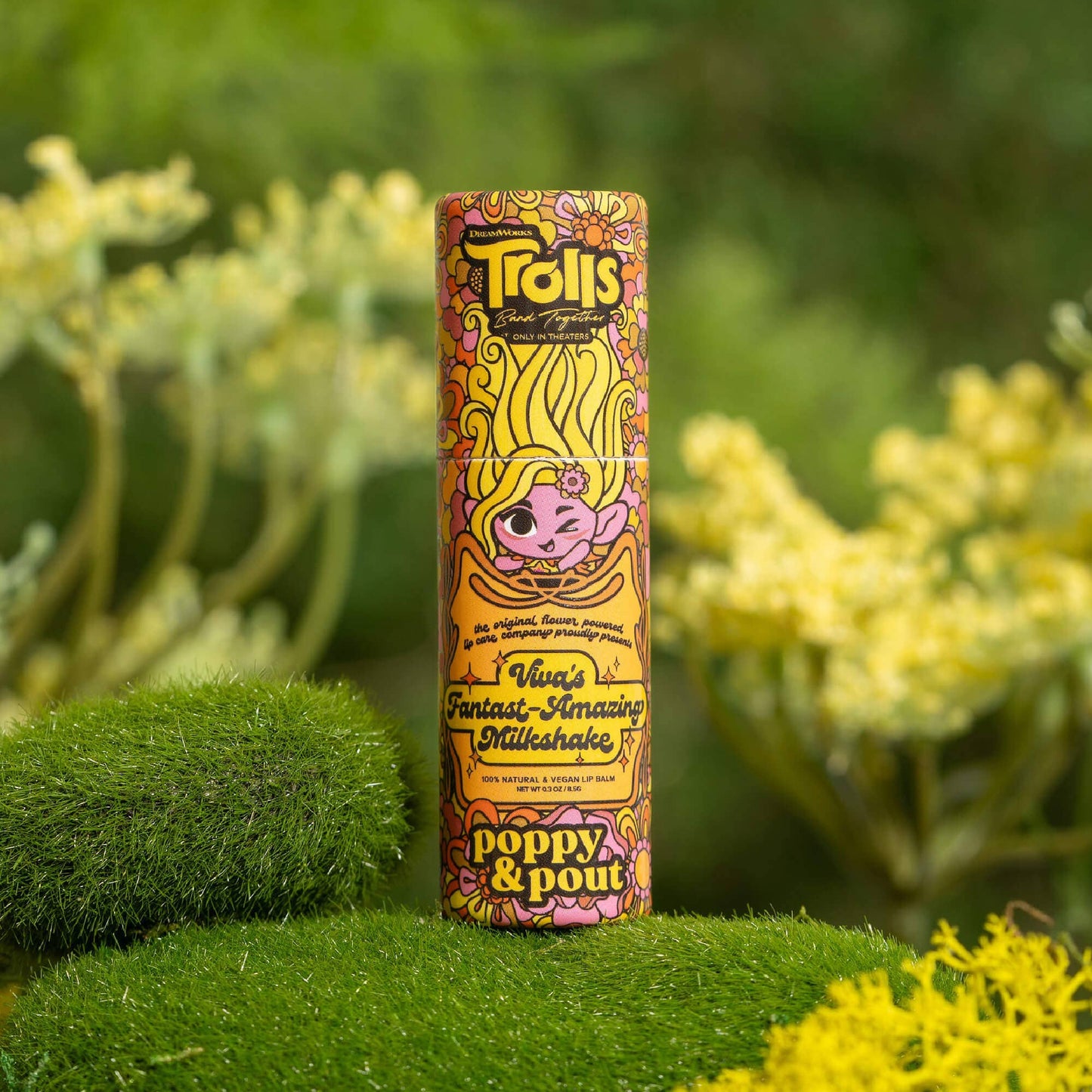 Poppy & Pout - Lip Balm, "Trolls 3" Viva's Fantast-Amazing Milkshake