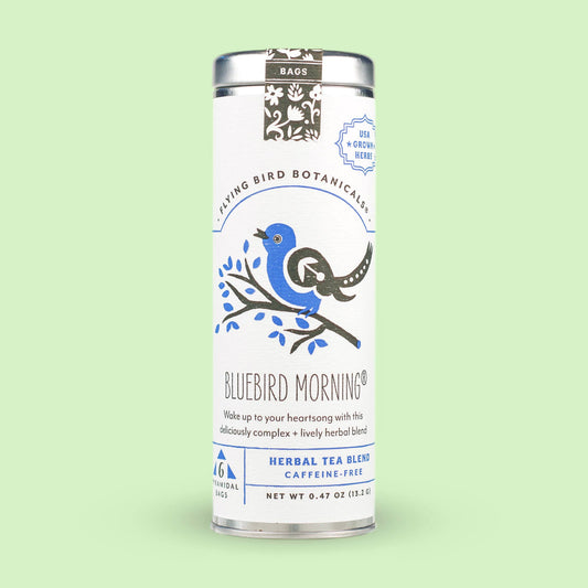 Flying Bird Botanicals - Bluebird Morning – 6 Tea Bag Tin