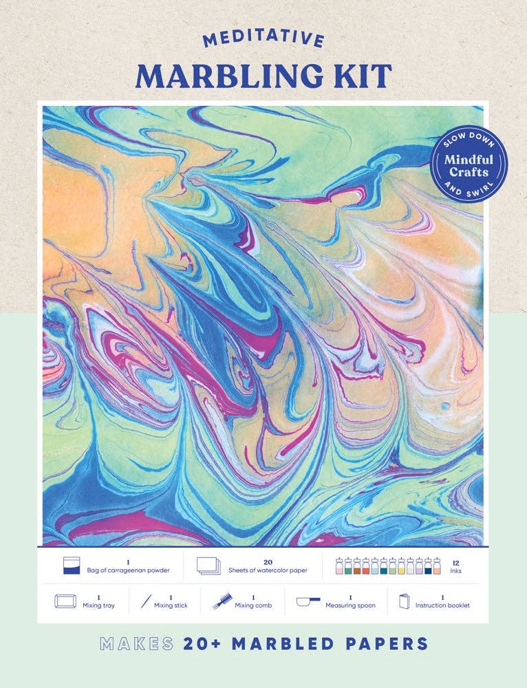 Chronicle Books - Mindful Crafts: Meditative Marbling Kit