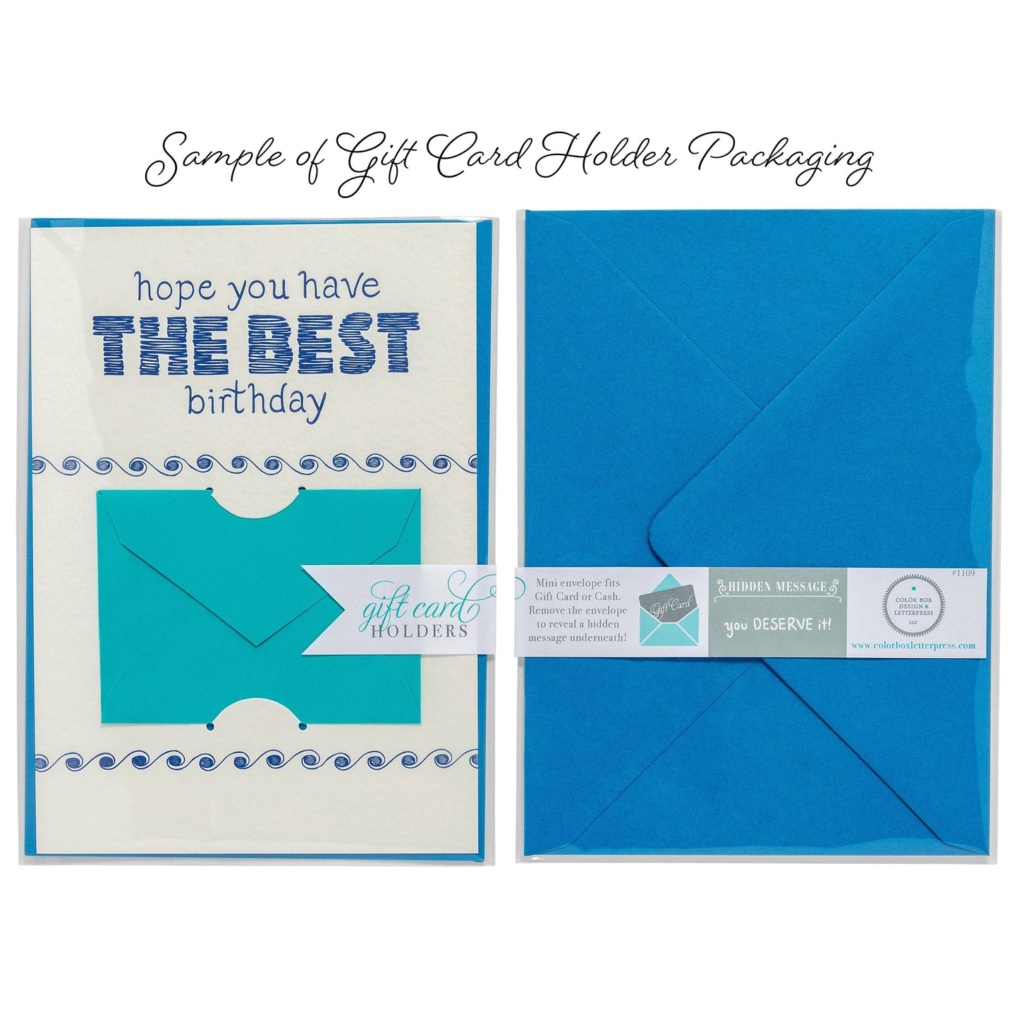 Color Box Design & Letterpress - Latte | Gift Card Holder