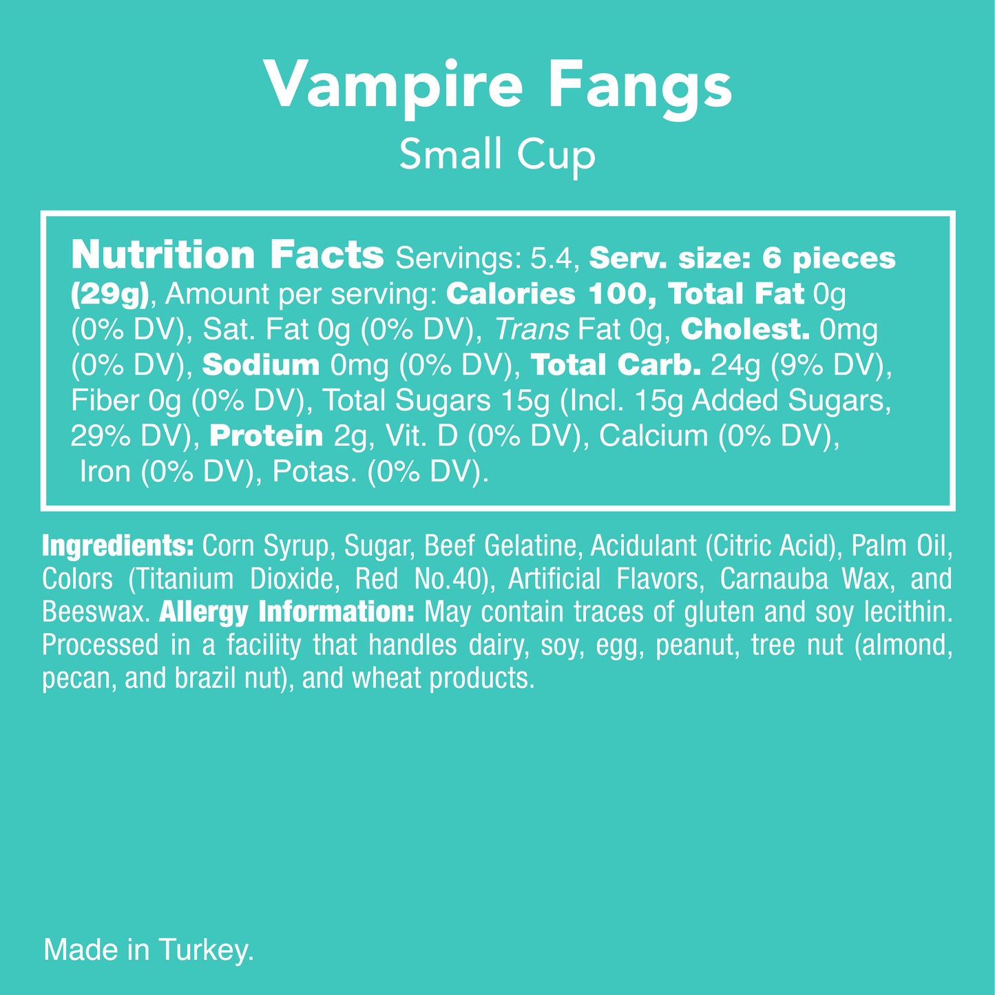 Candy Club - Vampire Fangs *HALLOWEEN COLLECTION*