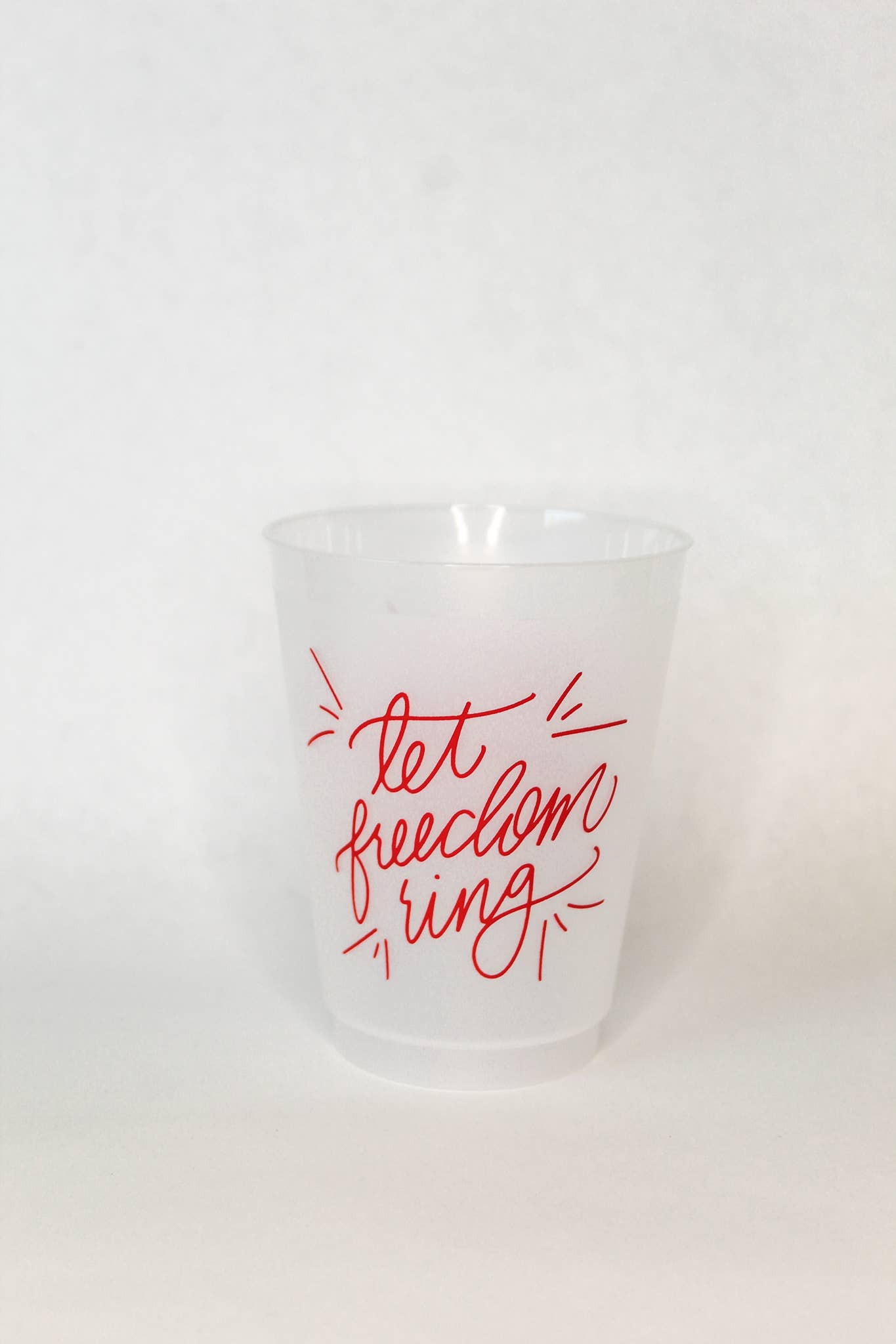 Birdie Mae Designs - Let Freedom Ring | July 4 Frosted Acrylic 16 oz Cup Set of 8