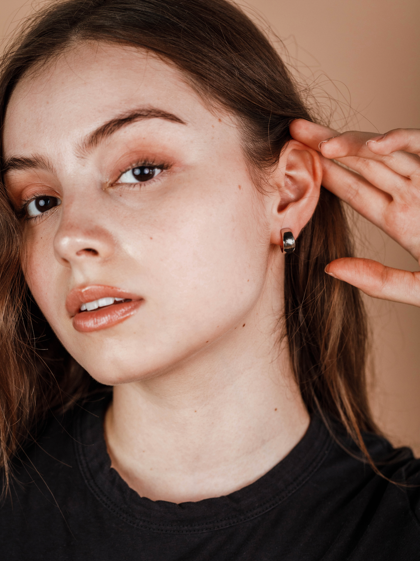 JaxKelly - Silver Hoop - Wide - Earrings