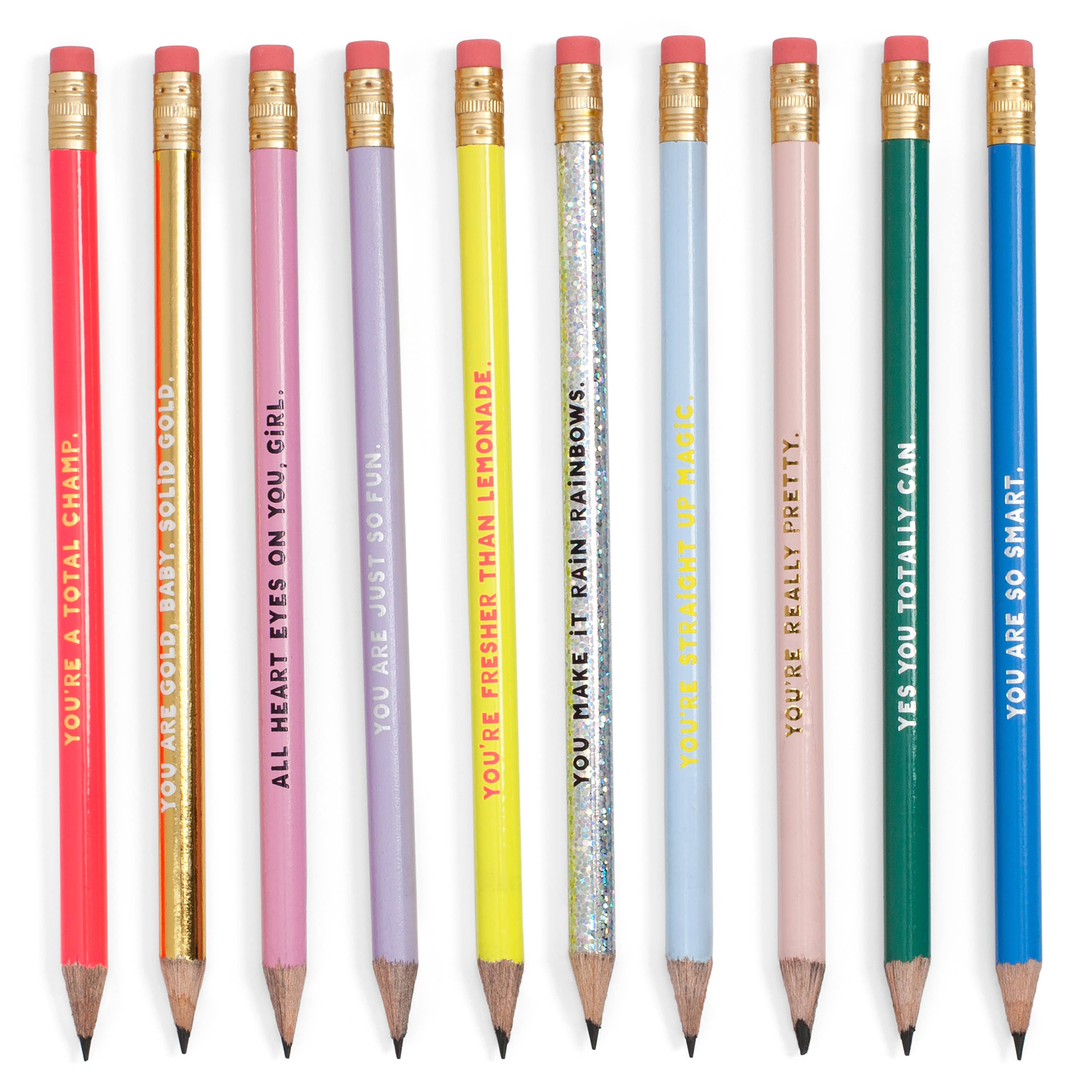 Ban.do - Compliment Pencil Set , Assorted Set of Ten – homebody