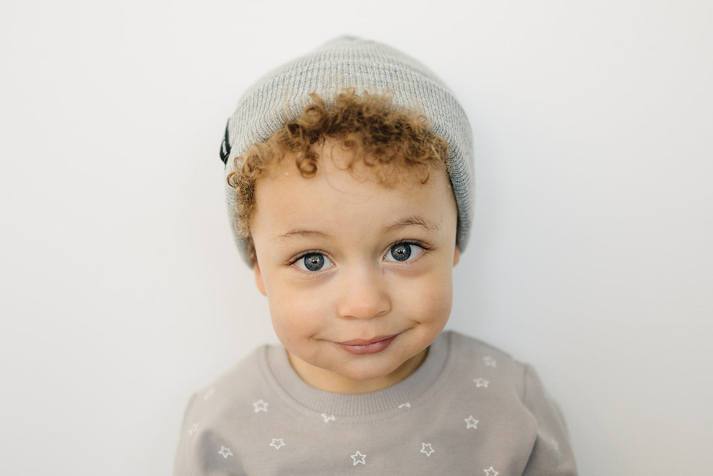 Light Grey Mebie Baby Beanie