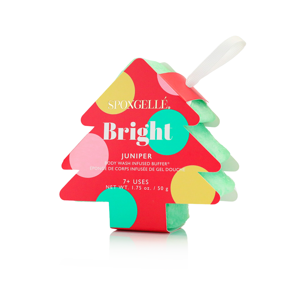 Spongellé - Holiday Tree Buffer Assorted Colors - Christmas Gifts