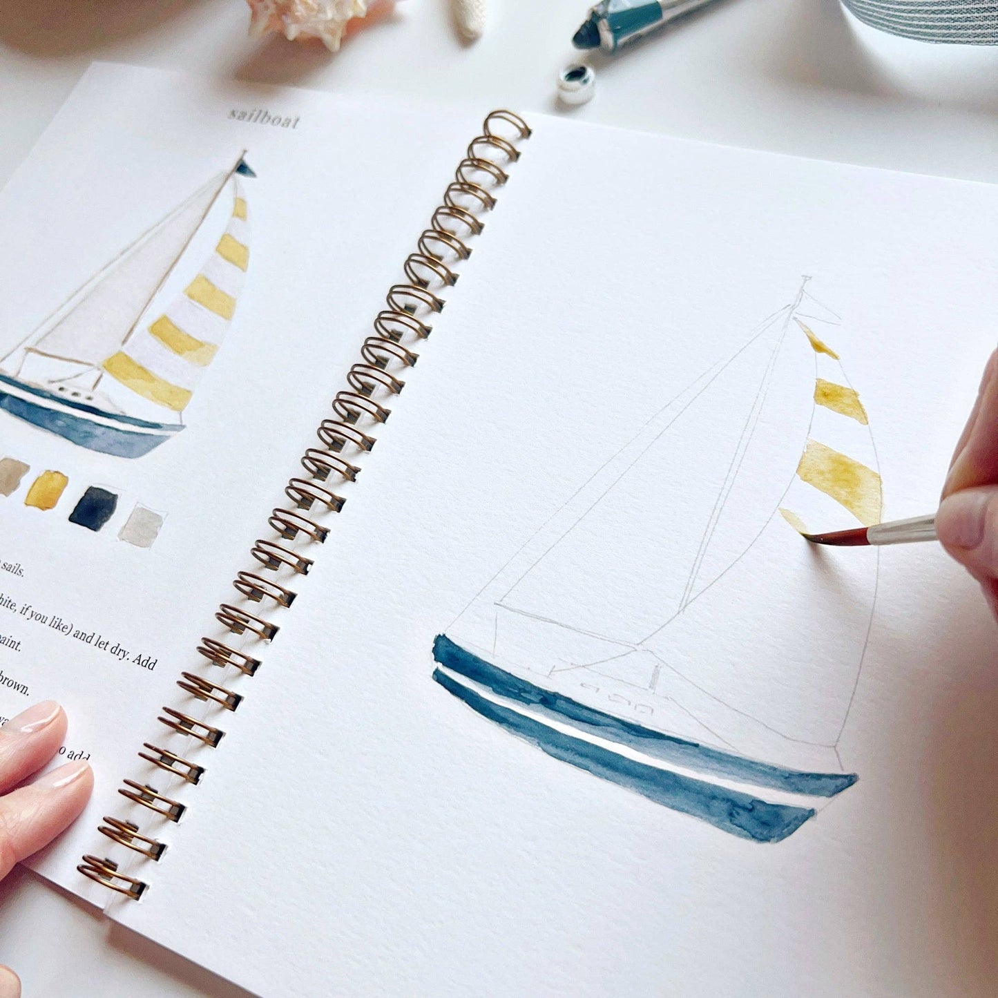 emily lex studio - Seaside watercolor workbook