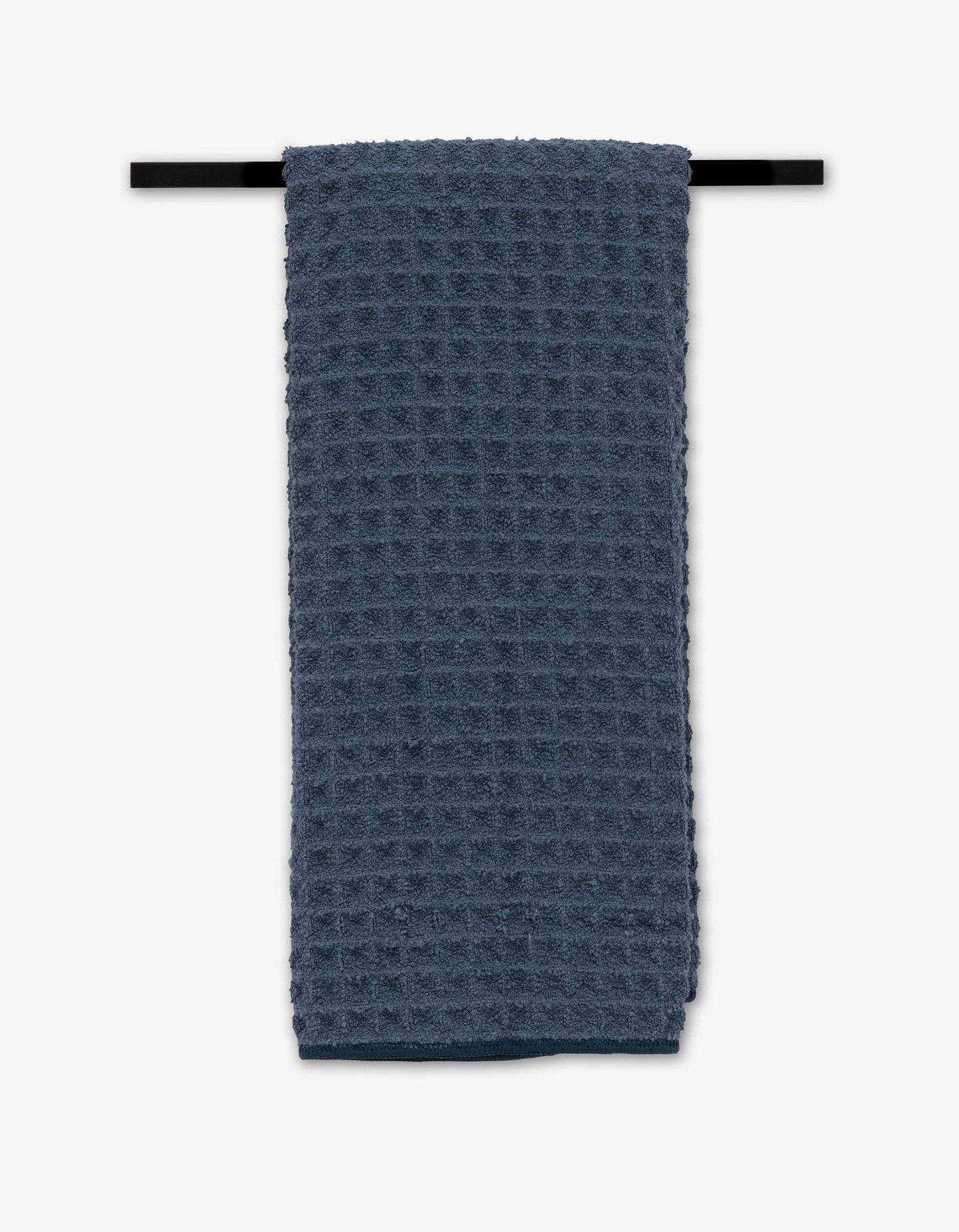 Geometry - Midnight Blue Waffle Hand Towel