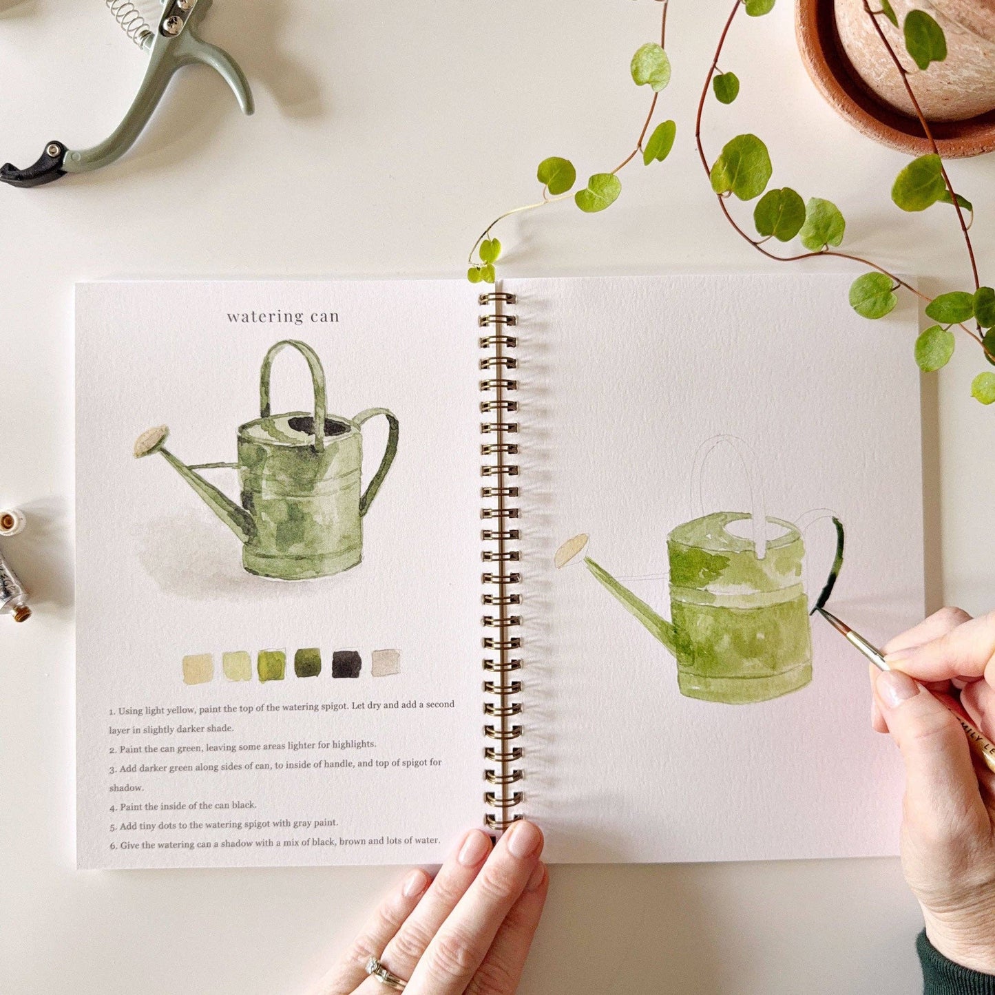 emily lex studio - Garden watercolor workbook