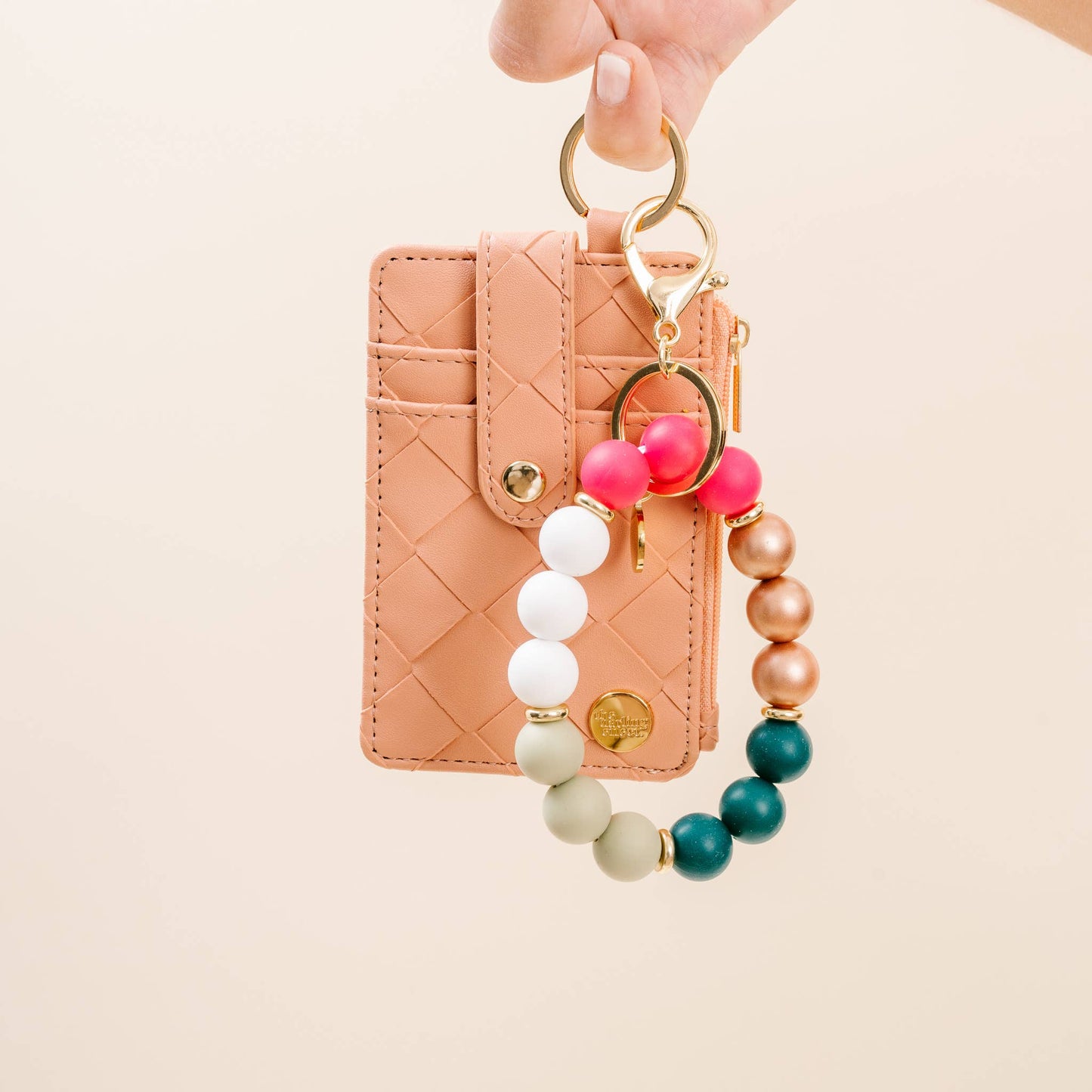 The Darling Effect - Keychain Wallet - Woven Rose