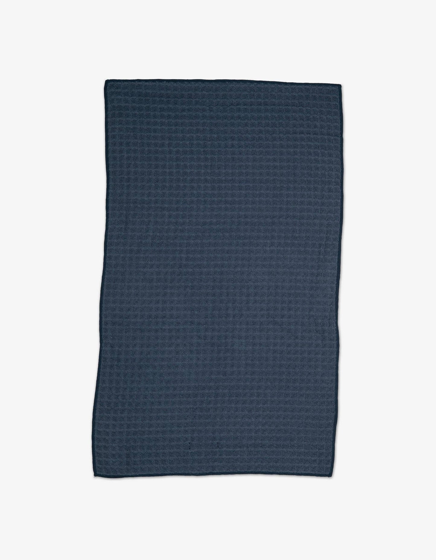 Geometry - Midnight Blue Waffle Bath Towel