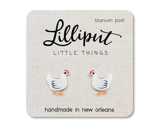 Lilliput Little Things - Chicken Earrings