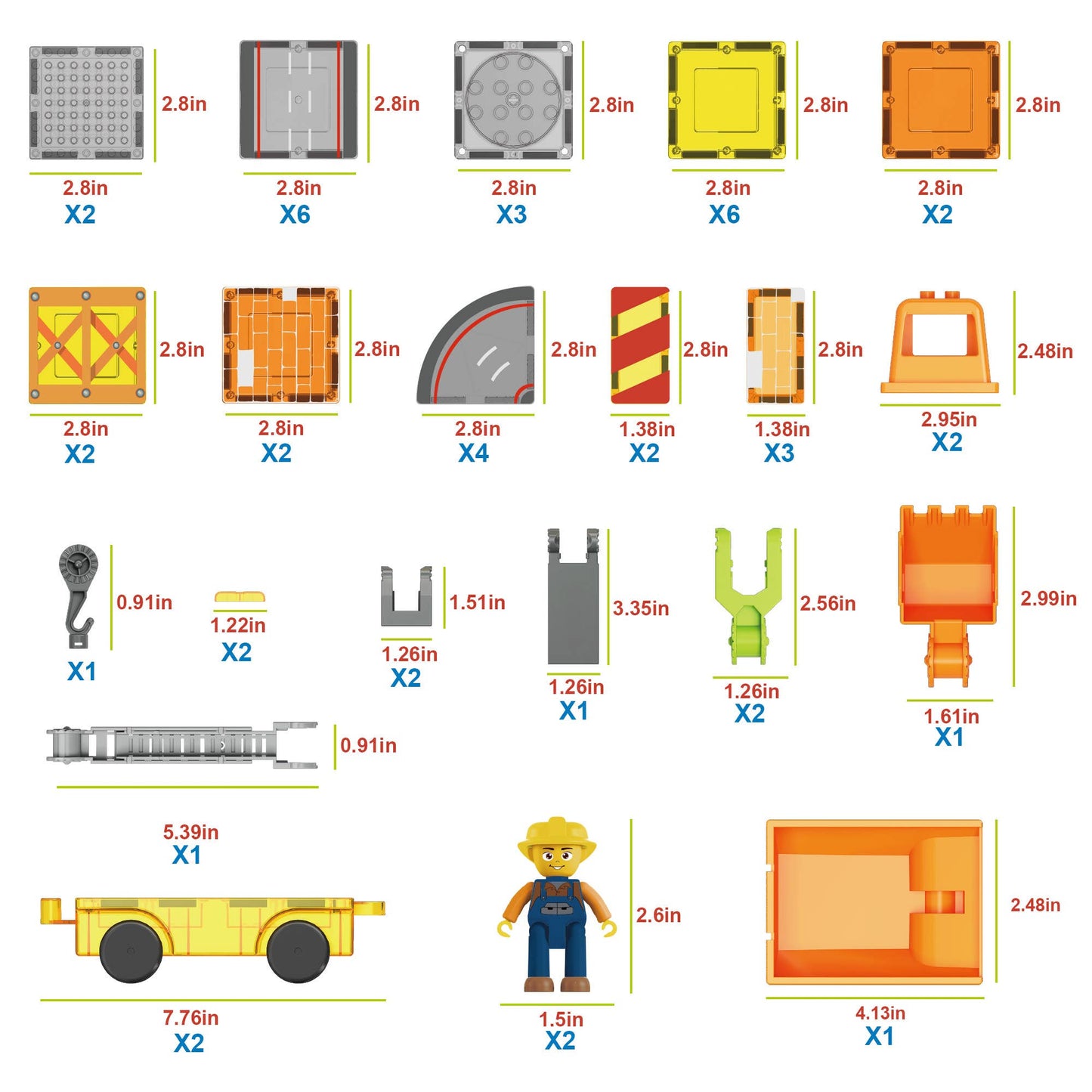 PicassoTiles - Magnet Tile Construction 5-in-1 Building W/ Accessories