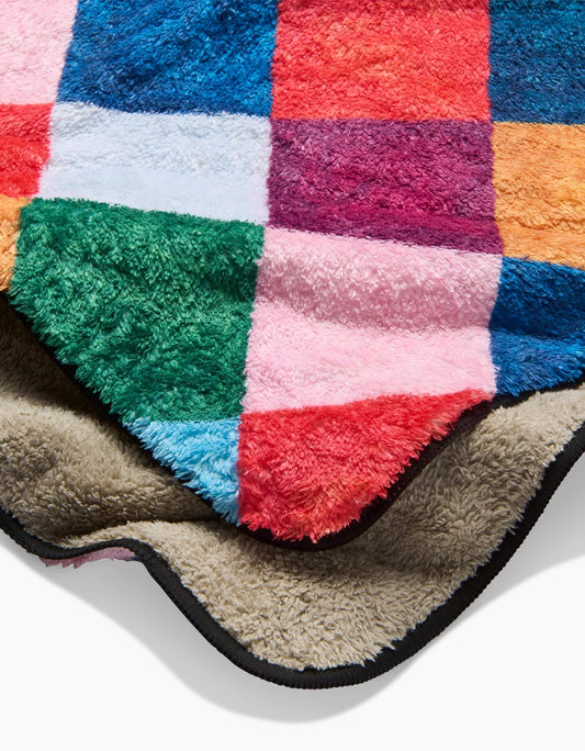 Geometry - Holiday Harlequin Plush Towel