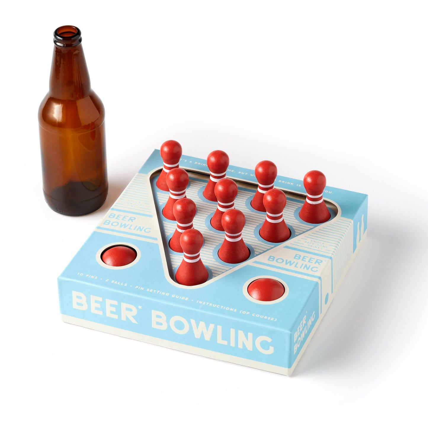 Brass Monkey - Beer Bowling Drinking Game Set