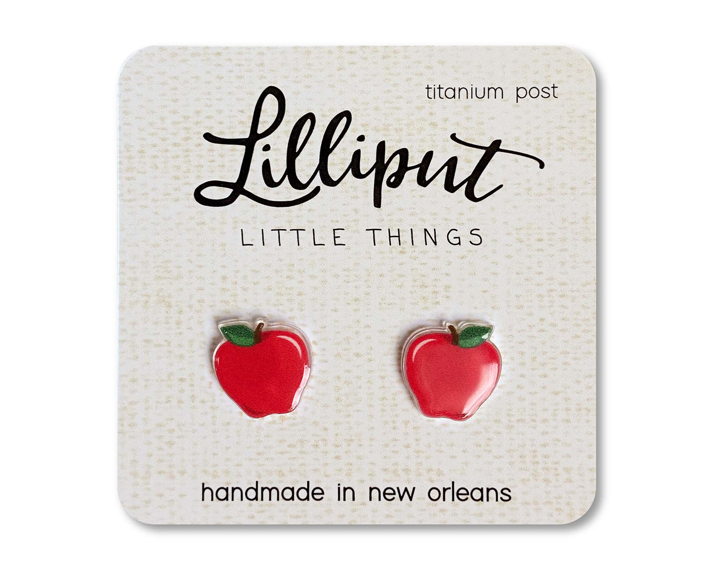 Lilliput Little Things - Apple Earrings