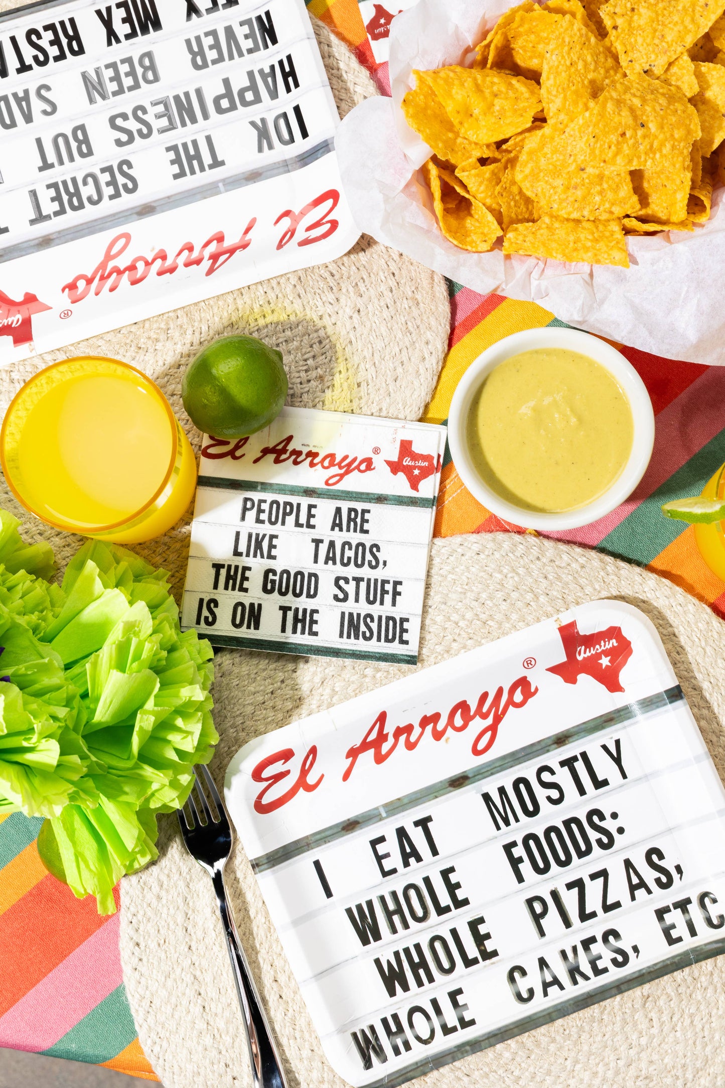 El Arroyo - Party Plates (Pack of 12) - Whole Foods