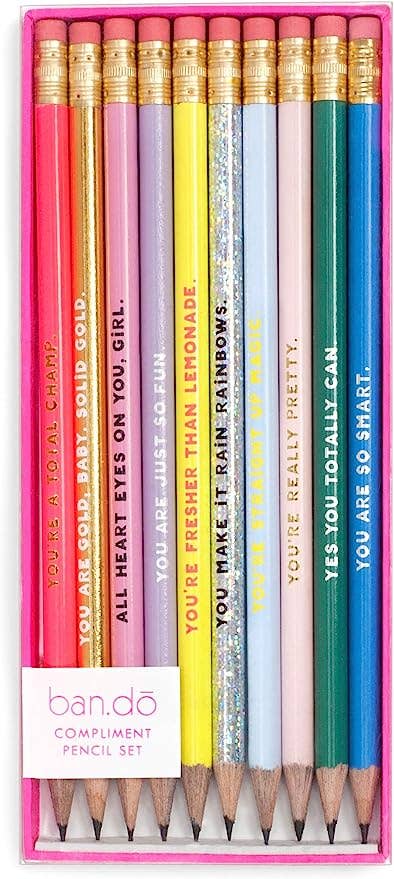 Ban.do - Compliment Pencil Set , Assorted Set of Ten