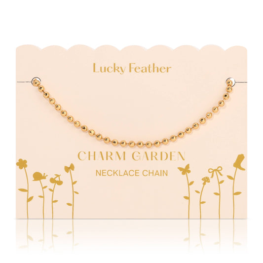 Lucky Feather - Charm Garden - Necklace Chain - Gold