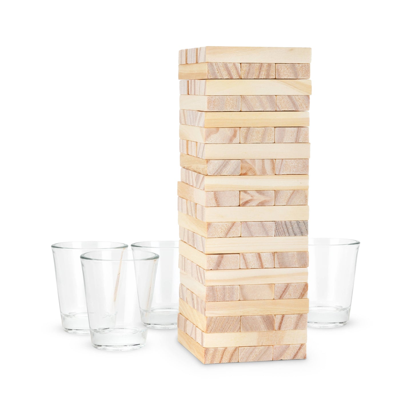 TRUE - Stack™ Block Stacking Party Drinking Game w/ Shot Glasses