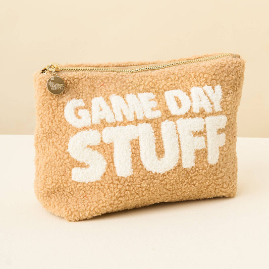 The Darling Effect - Teddy Pouch-Gameday Stuff Tan