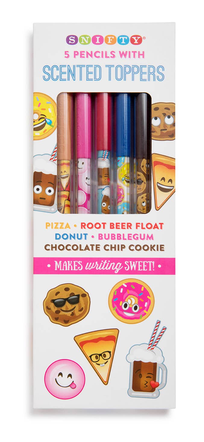 SNIFTY - JUNK FOOD SCENTED PENCIL TOPPERS 5 PACK