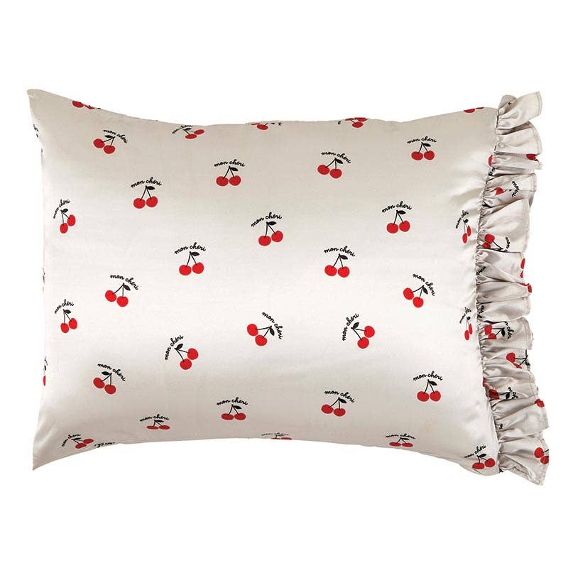 Bella Sleep + Spa - Ruffled Satin Pillowcase - Mon Cheri