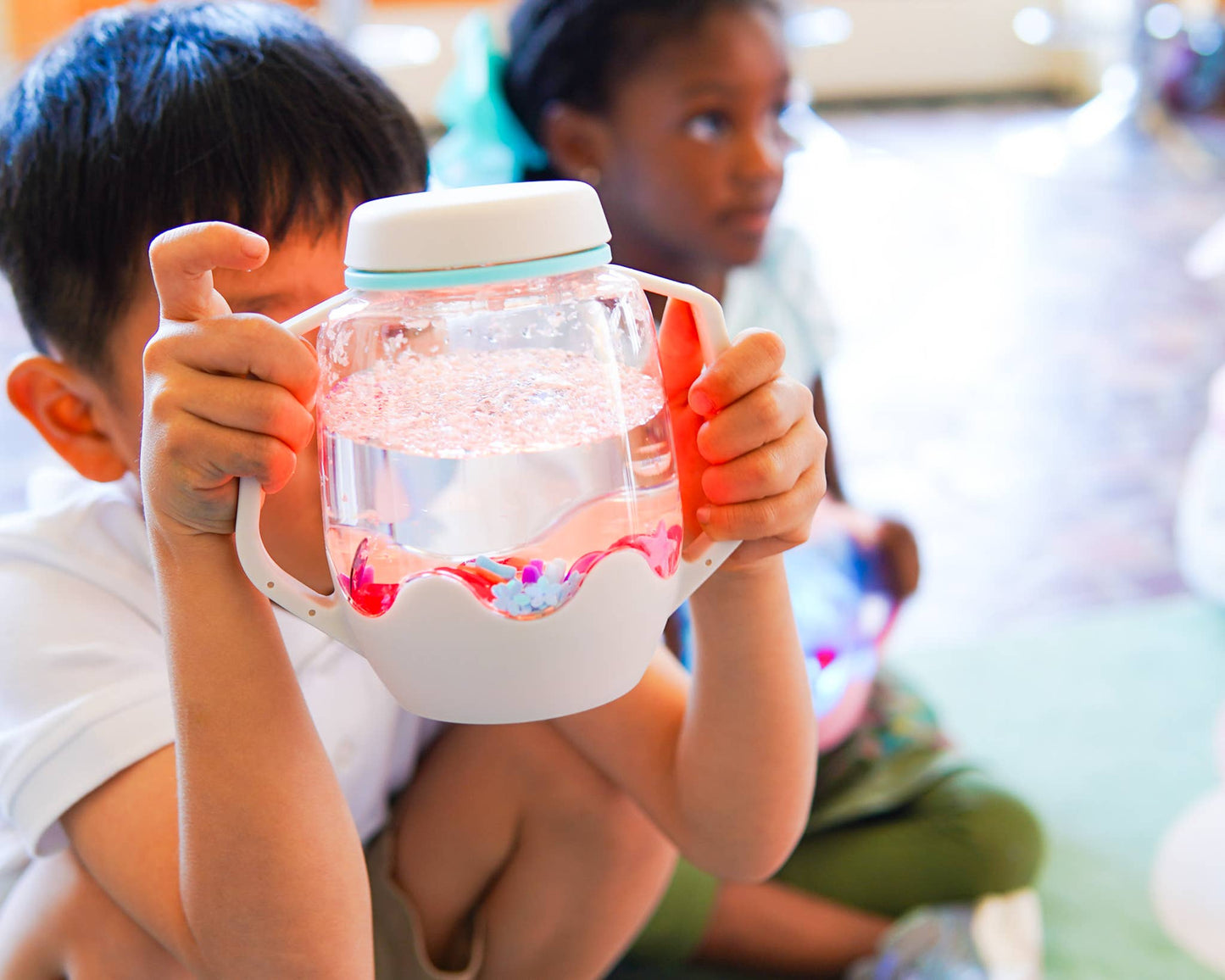 Glo Pals - Cloud Grey Sensory Play Jar (NEW)