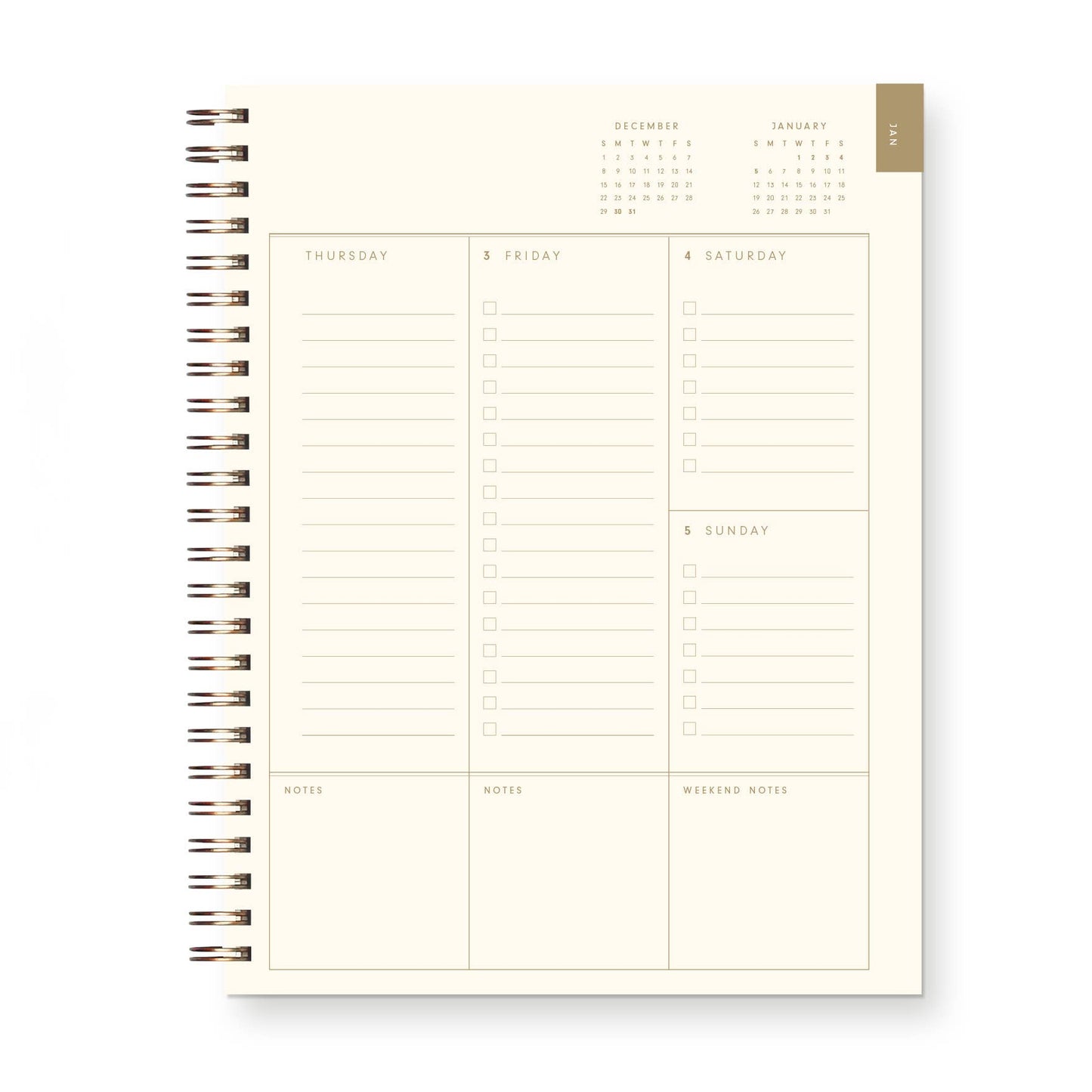 Ruff House Print Shop - 2025 Signature Dated Weekly Planner : Calendar Year