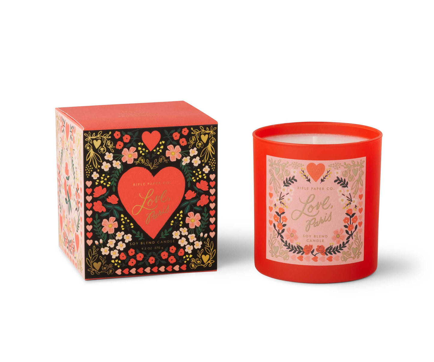 Rifle Paper Co. - Love, Paris 9 oz Glass Candle