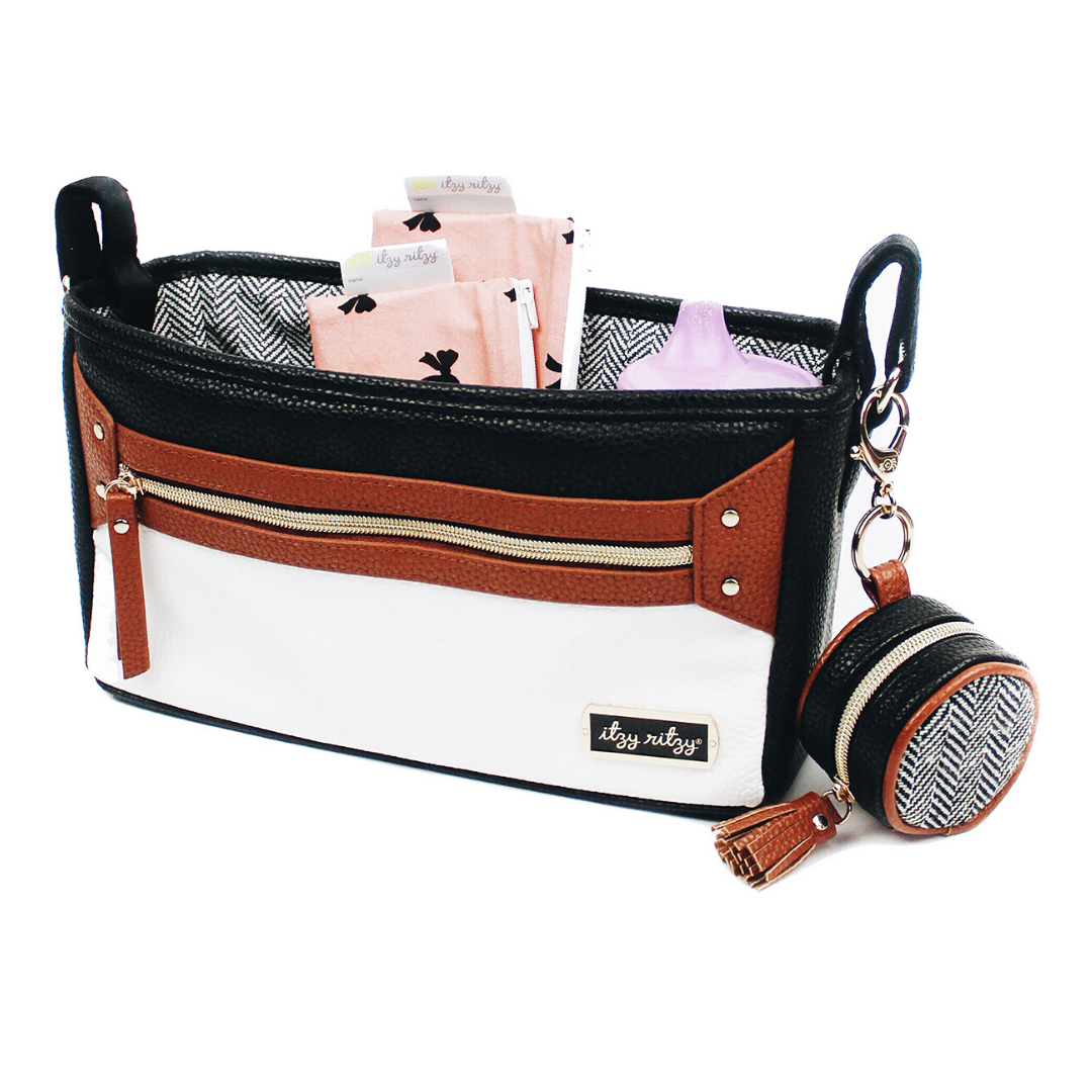 Itzy Ritzy - Coffee & Cream Travel Stroller Caddy