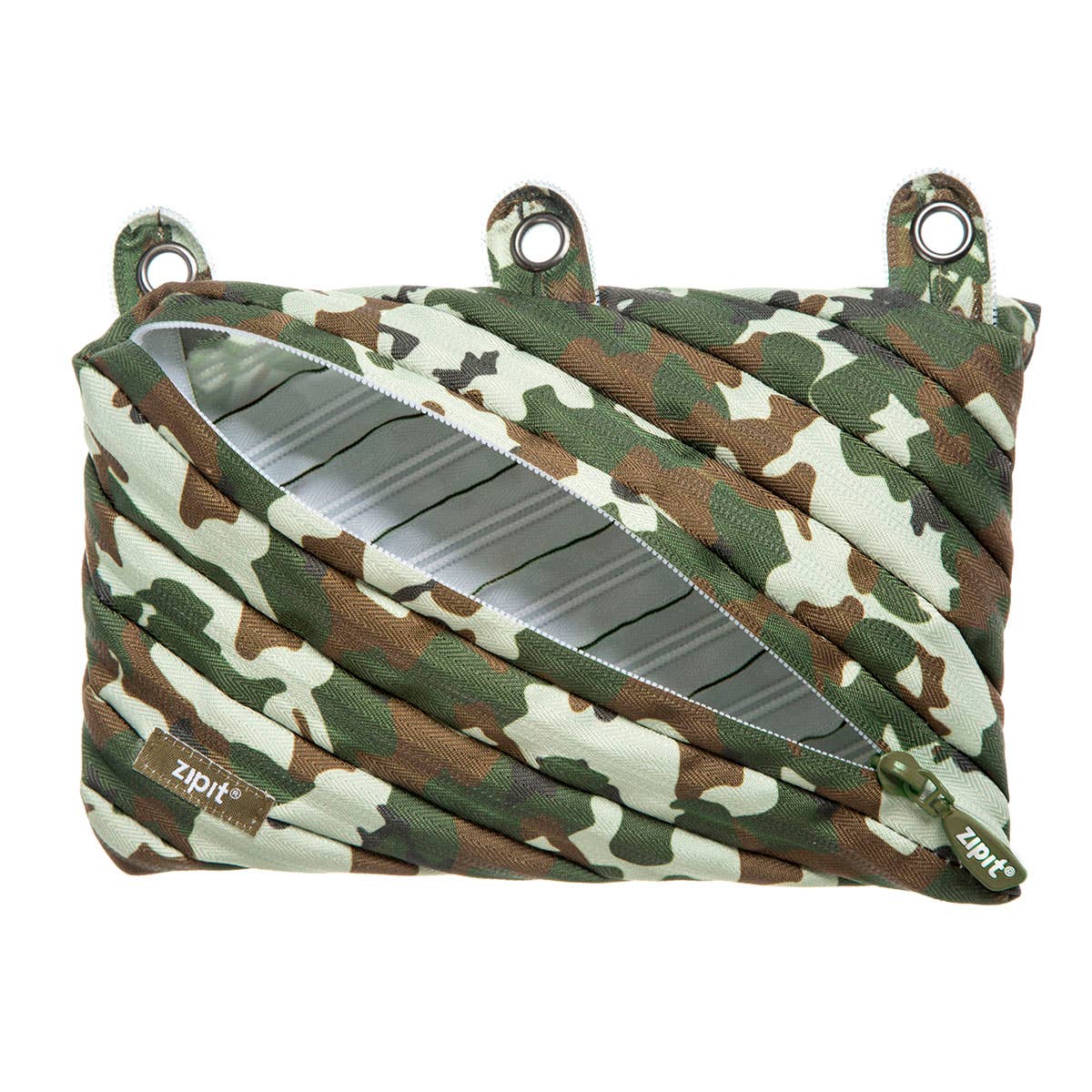 ZIPIT - ZIPIT Colorz 3 Ring Binder Pencil Pouch, Camo Green