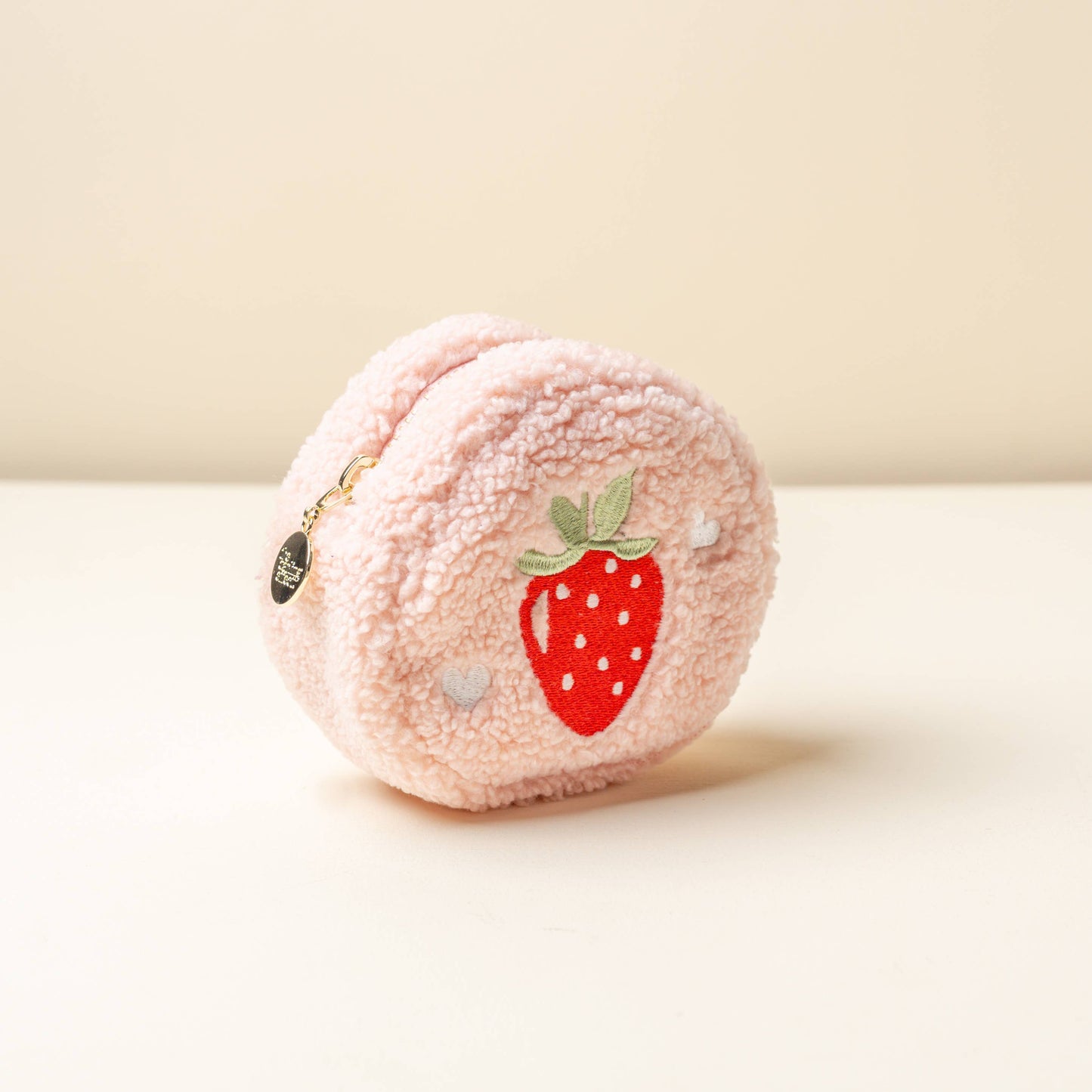 The Darling Effect - Teddy Pouch-Circle Strawberries