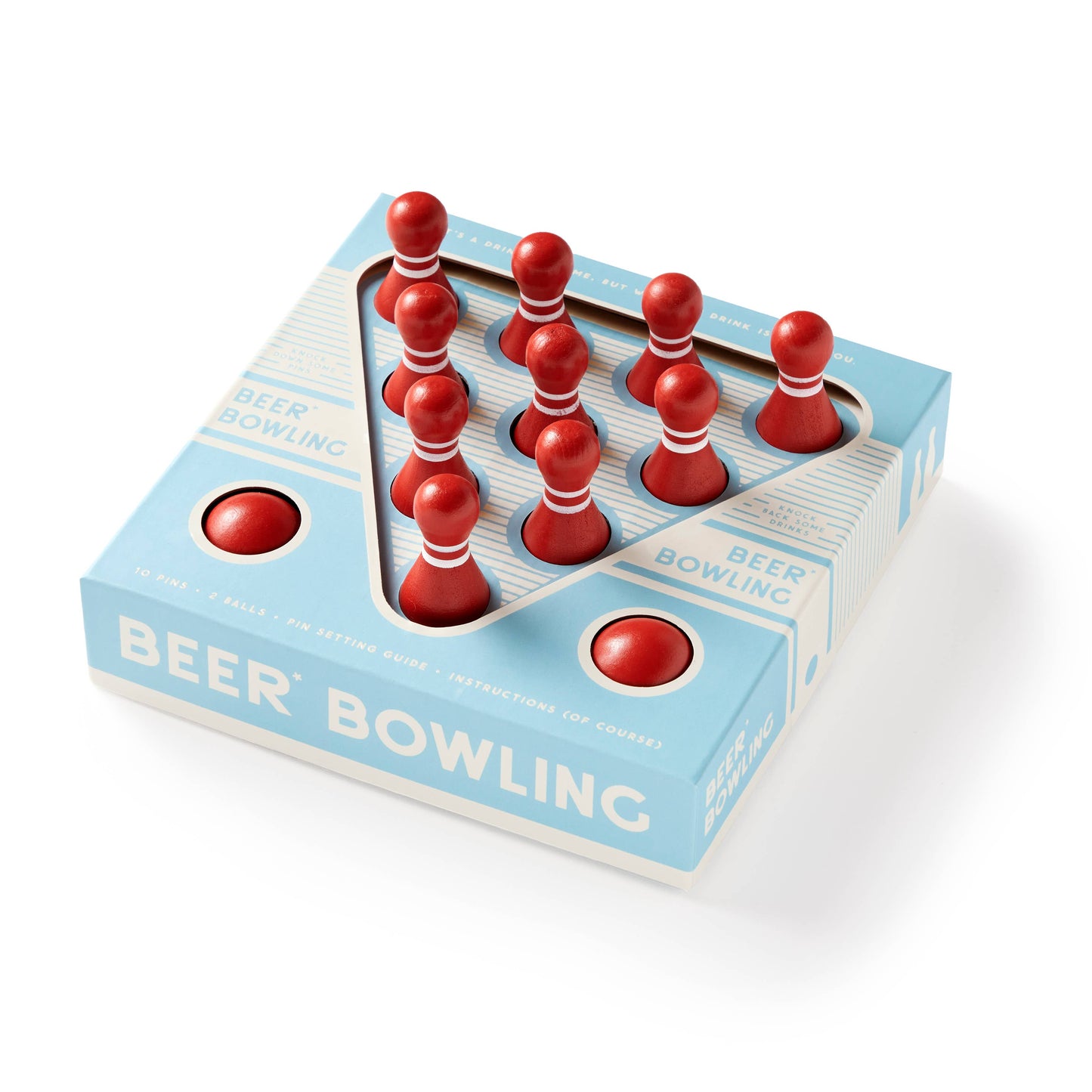 Brass Monkey - Beer Bowling Drinking Game Set