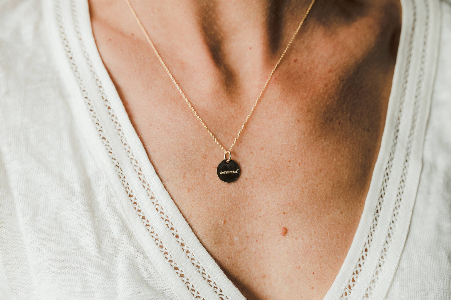 Onward Necklace: Gold Fill